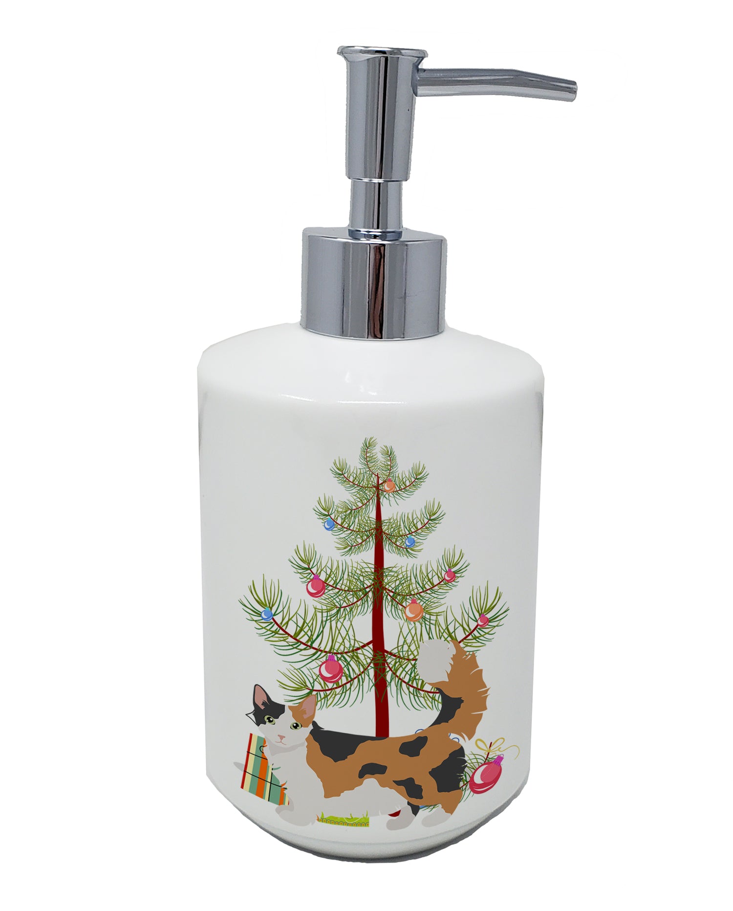 Buy this Skookum Cat Merry Christmas Ceramic Soap Dispenser