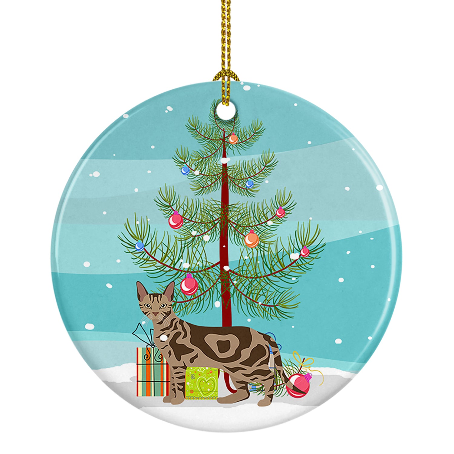 Buy this Sokoke Cat Merry Christmas Ceramic Ornament