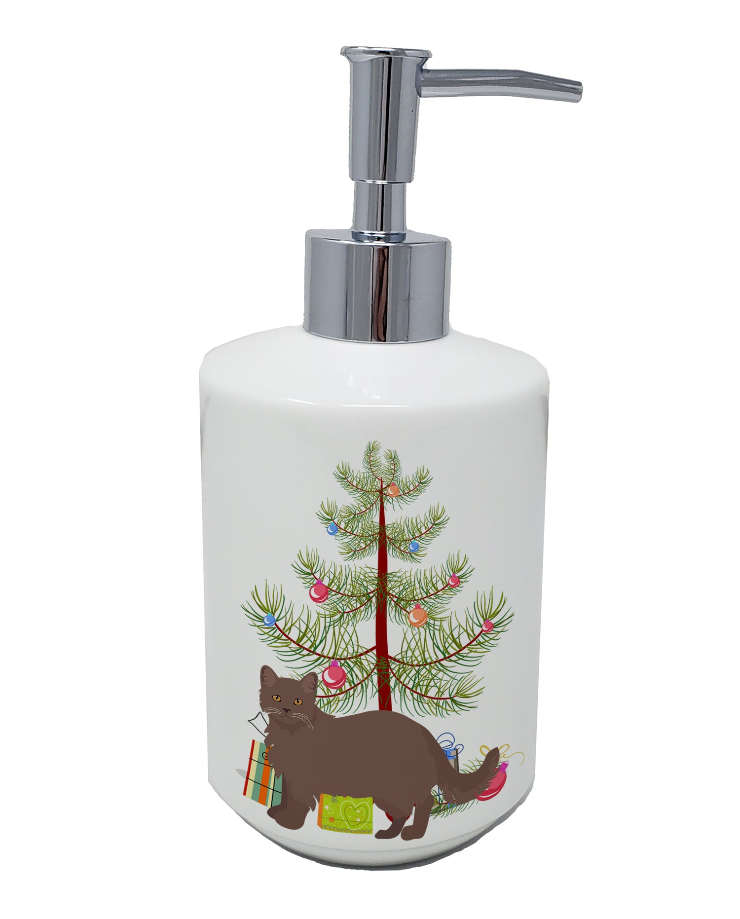 Buy this York Chocolate #1 Cat Merry Christmas Ceramic Soap Dispenser