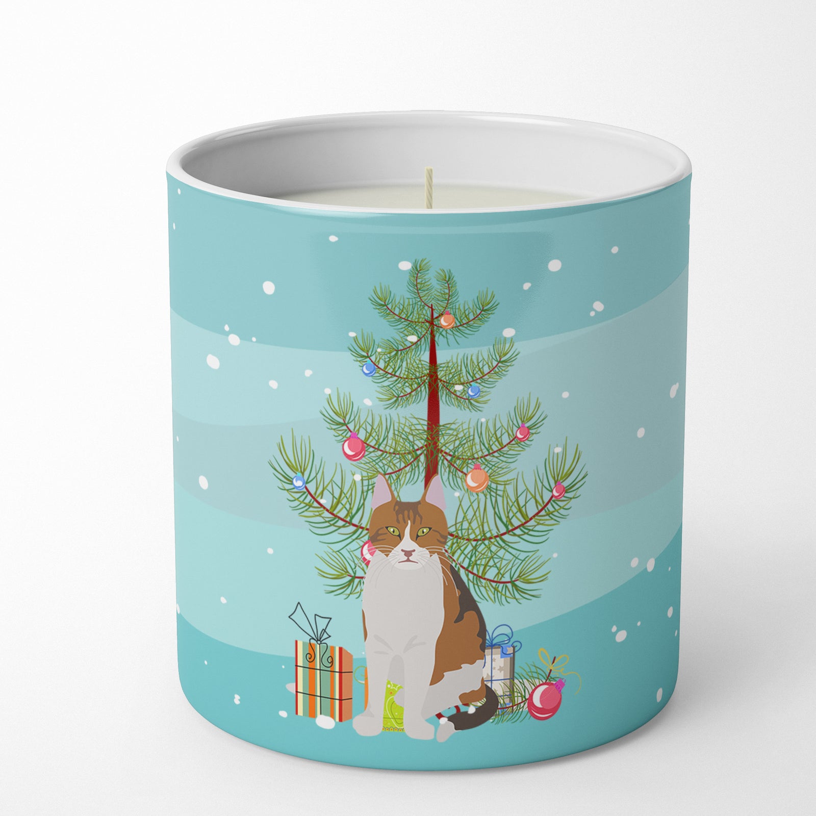 Buy this Aegean Cat Merry Christmas 10 oz Decorative Soy Candle