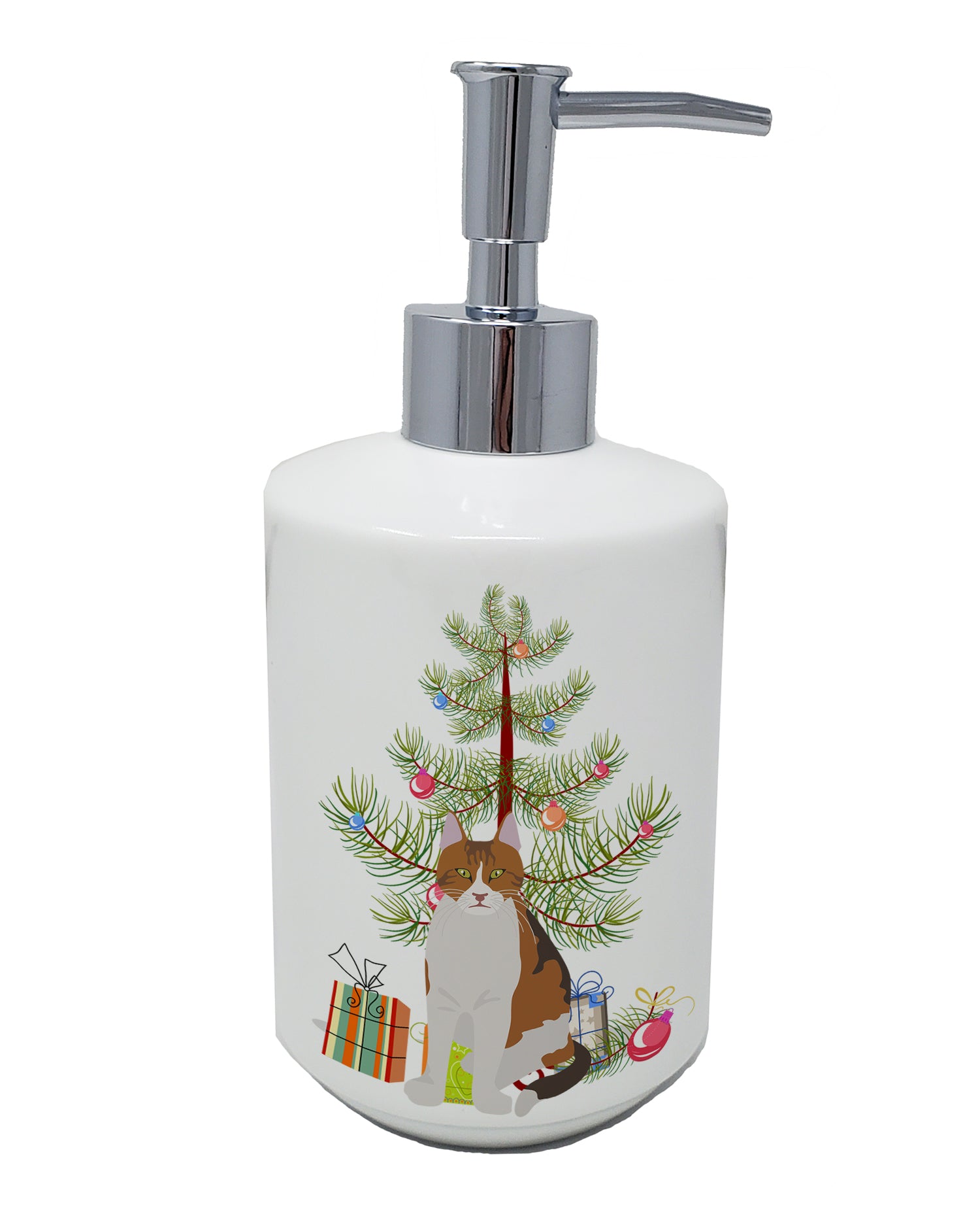 Buy this Aegean Cat Merry Christmas Ceramic Soap Dispenser