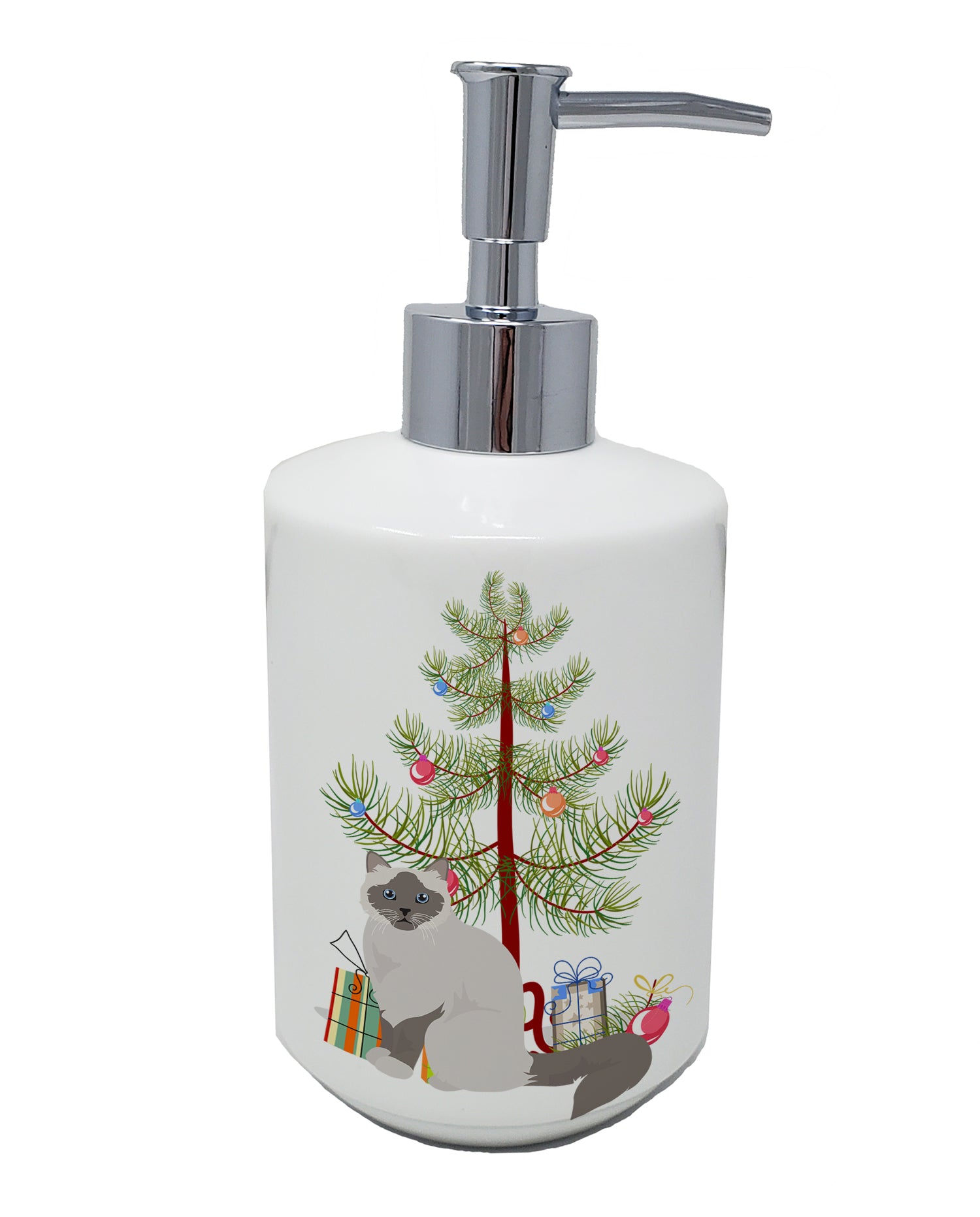 Buy this Birman Cat Merry Christmas Ceramic Soap Dispenser