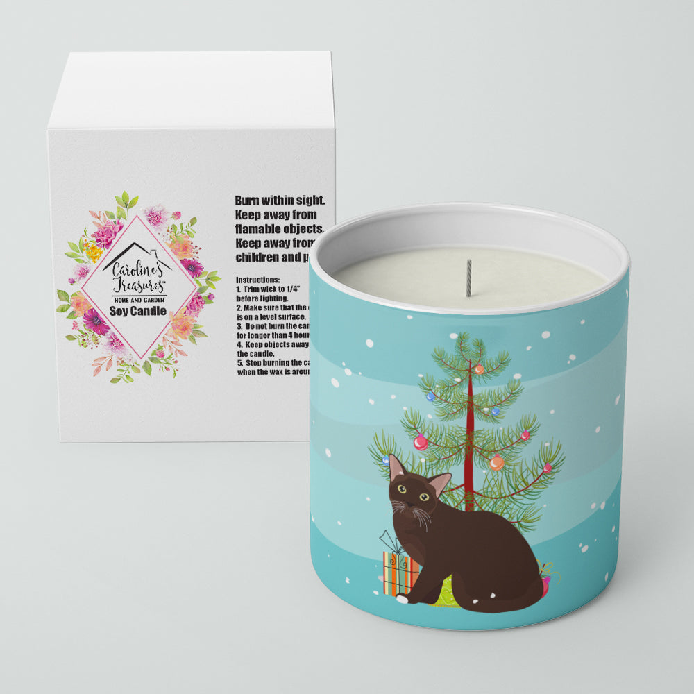 Burmese #1 Cat Merry Christmas 10 oz Decorative Soy Candle - the-store.com