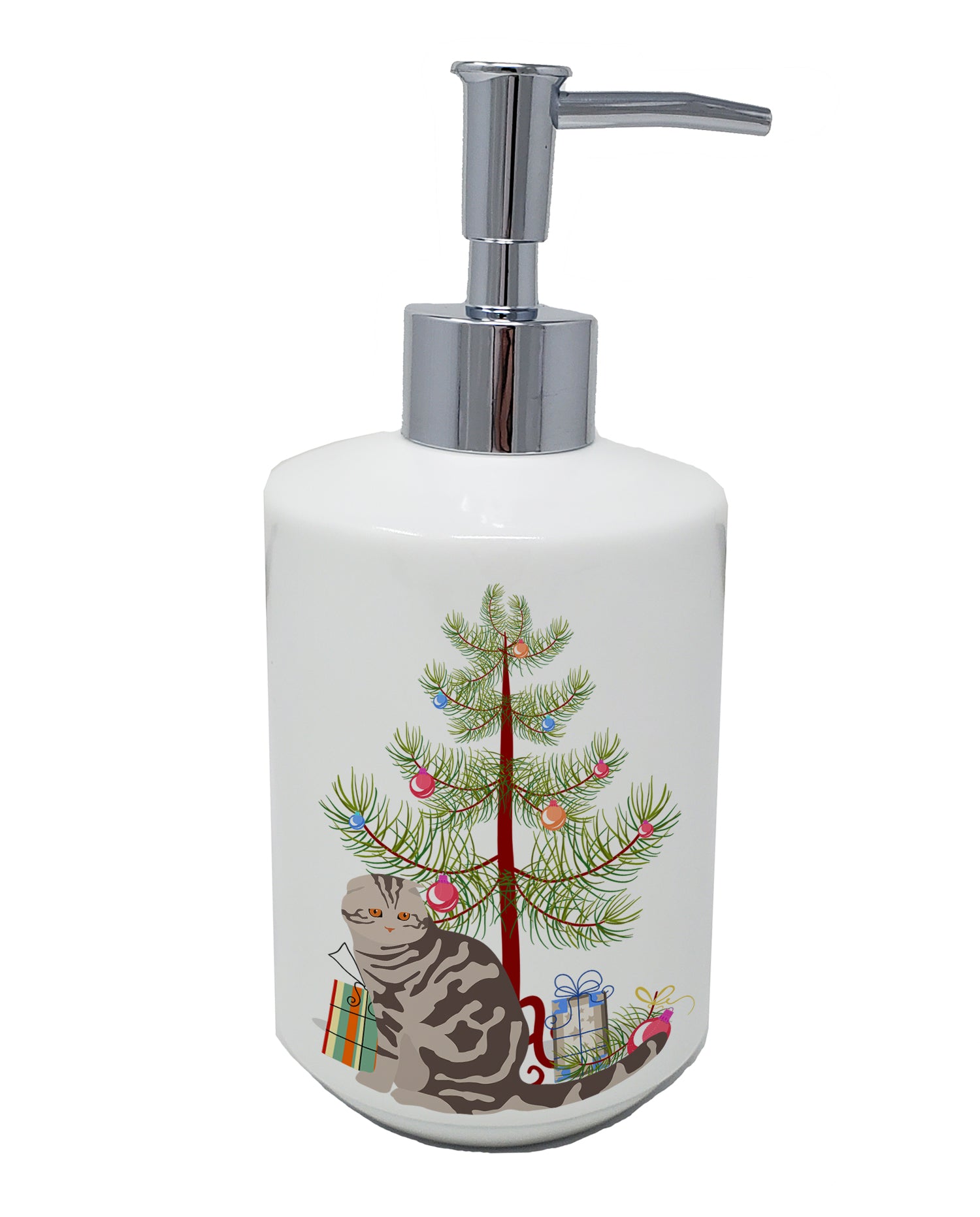 Buy this Foldex Exotic Fold Cat Merry Christmas Ceramic Soap Dispenser