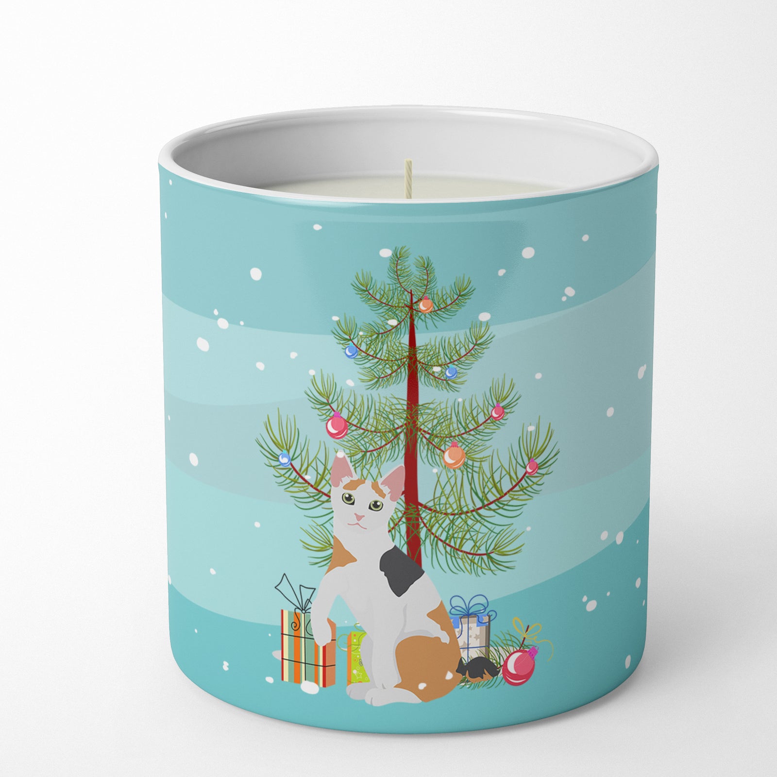 Buy this Japanese Bobtail Cat Merry Christmas 10 oz Decorative Soy Candle