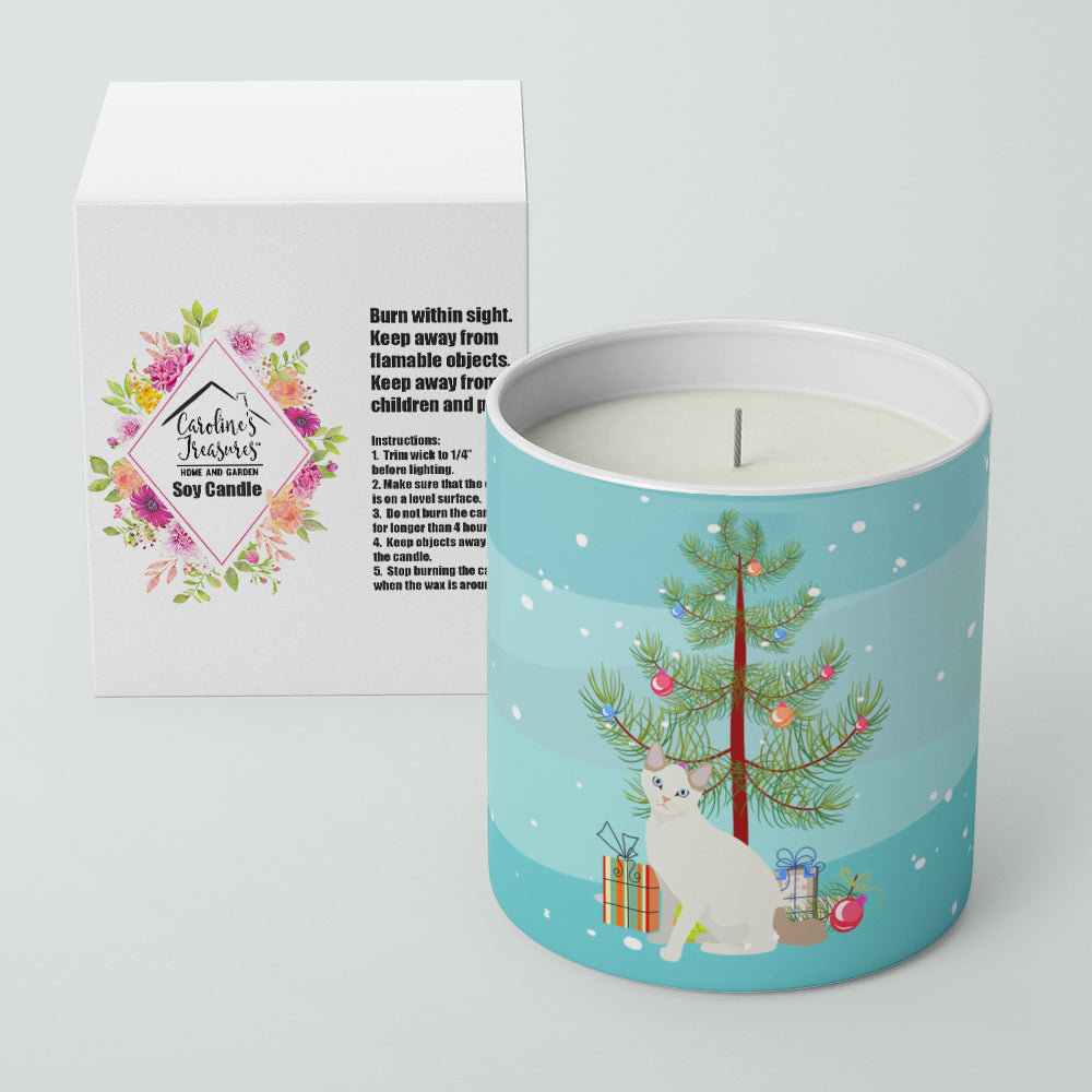 Buy this Korean Bobtail Cat Merry Christmas 10 oz Decorative Soy Candle