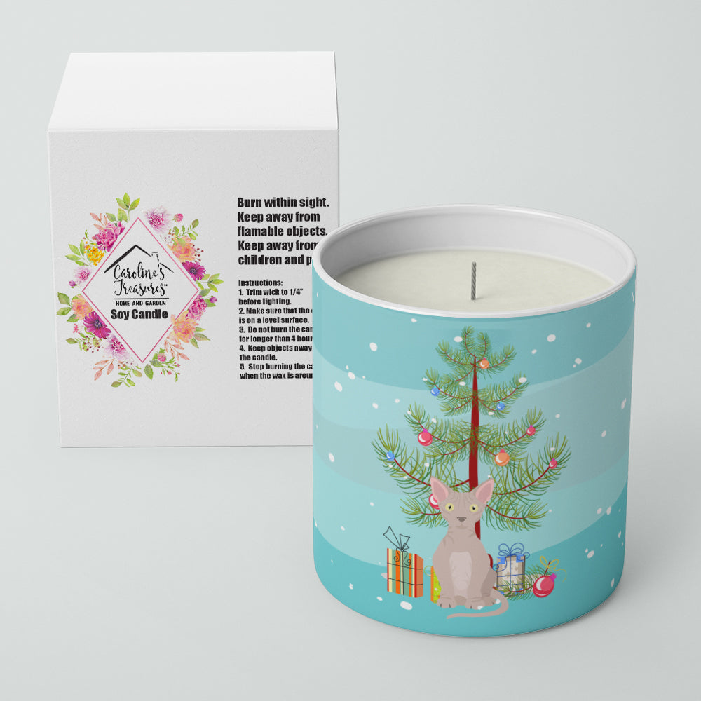 Buy this Minskin Cat Merry Christmas 10 oz Decorative Soy Candle