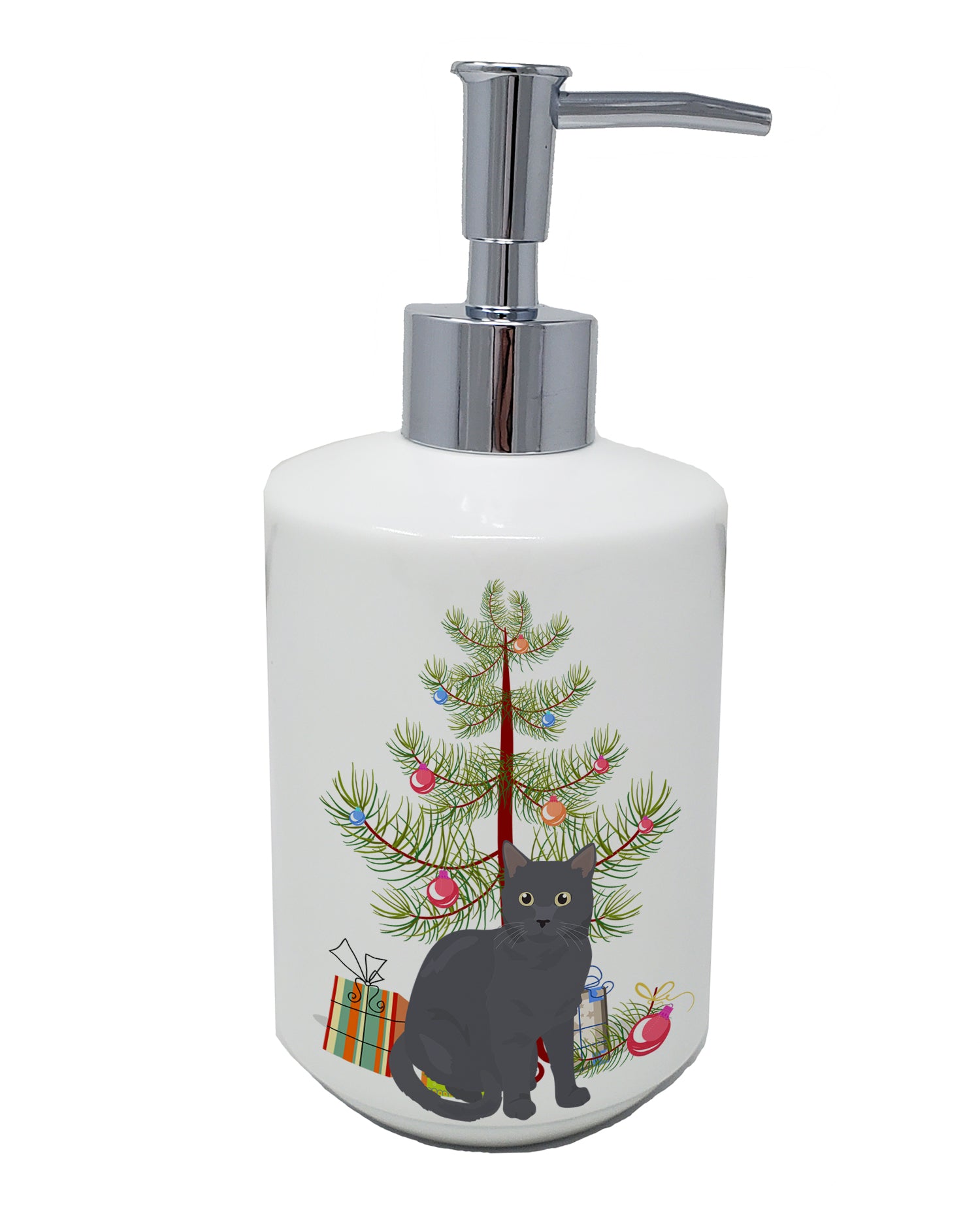 Buy this Nebelung Cat Merry Christmas Ceramic Soap Dispenser