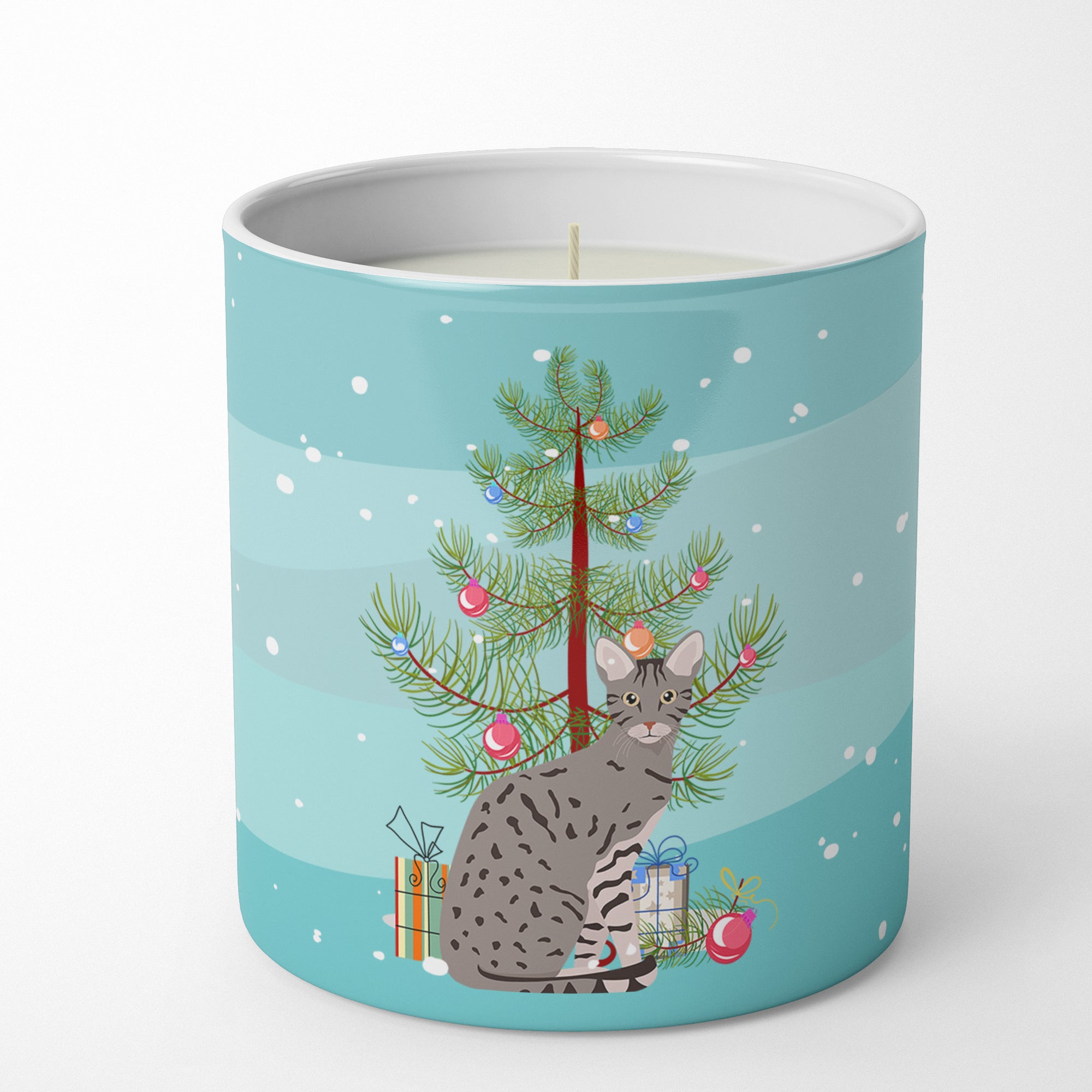 Buy this Ocicat #1 Cat Merry Christmas 10 oz Decorative Soy Candle