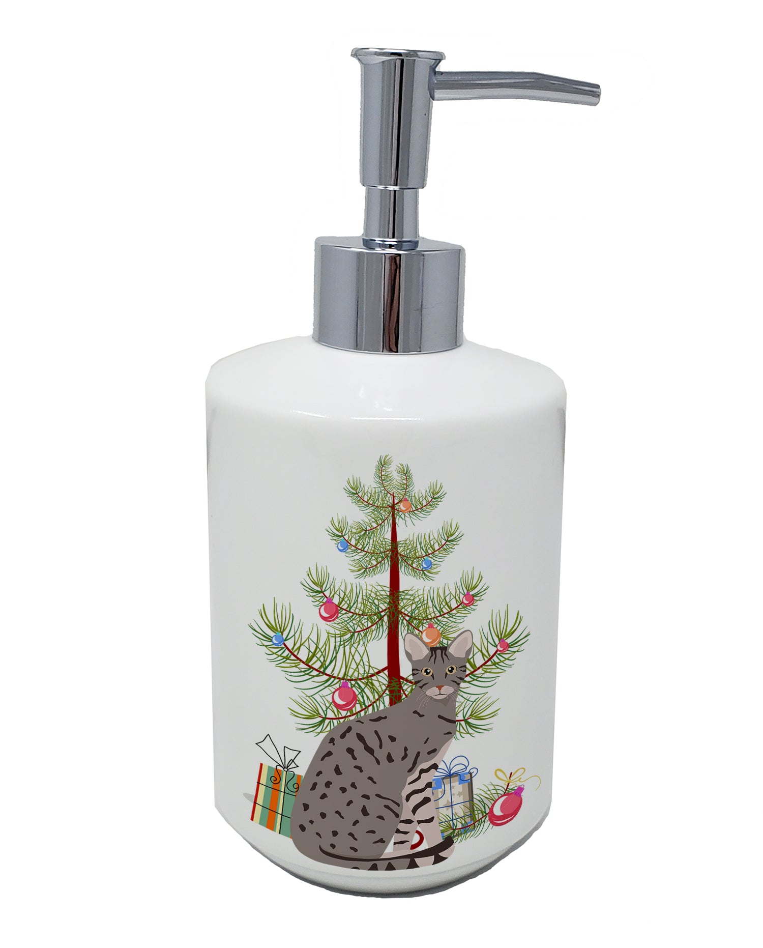 Buy this Ocicat #1 Cat Merry Christmas Ceramic Soap Dispenser