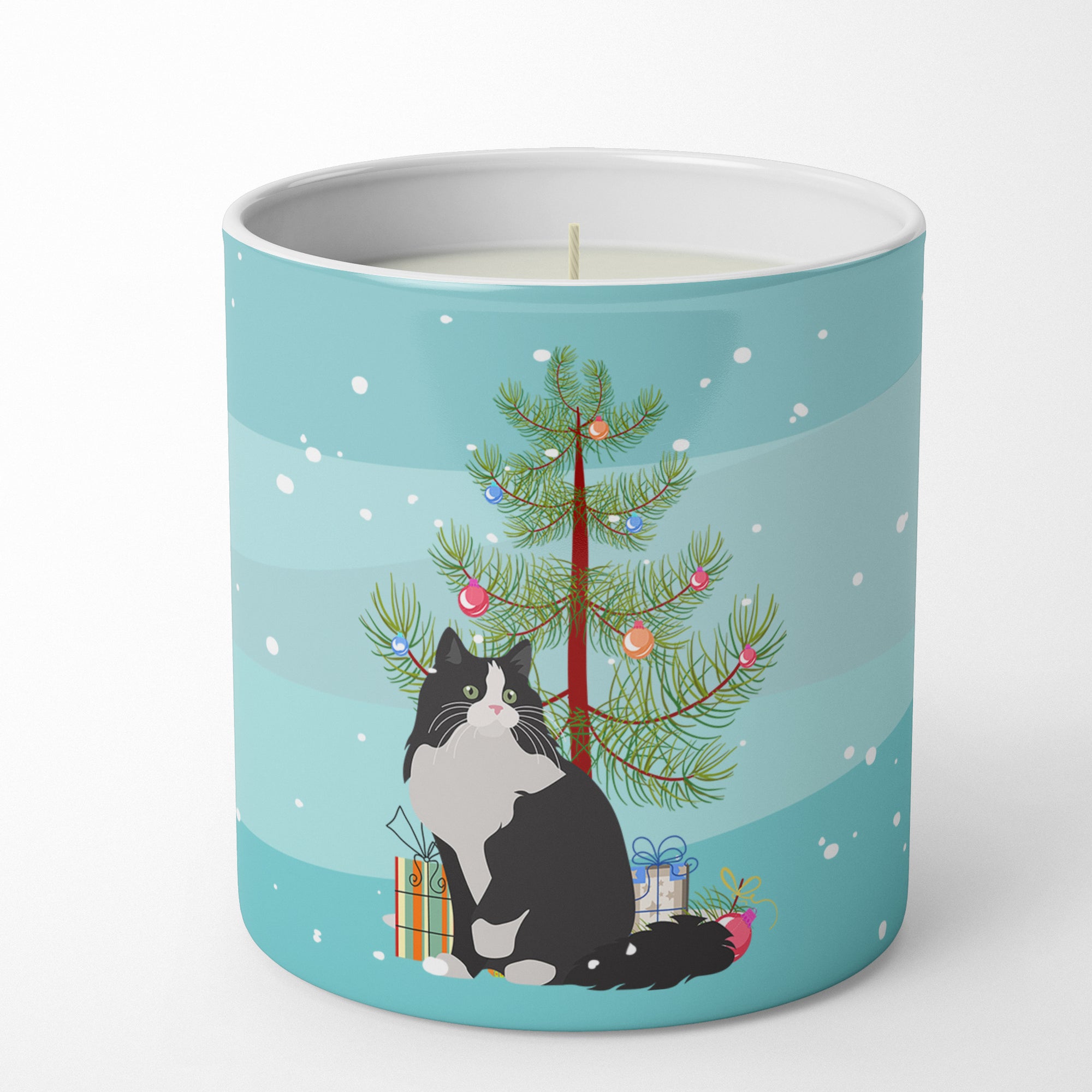 Buy this Ragamuffin Cat Merry Christmas 10 oz Decorative Soy Candle