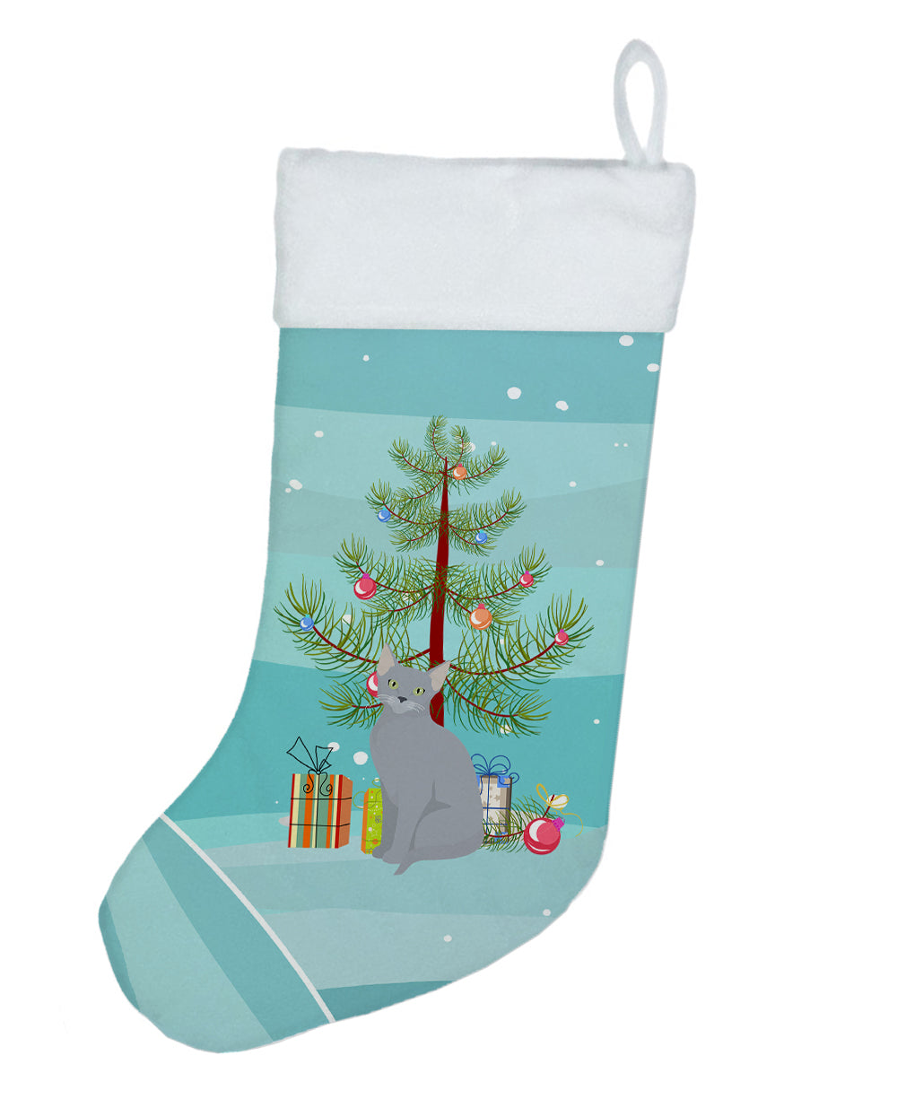 Russian Blue Cat Merry Christmas Christmas Stocking