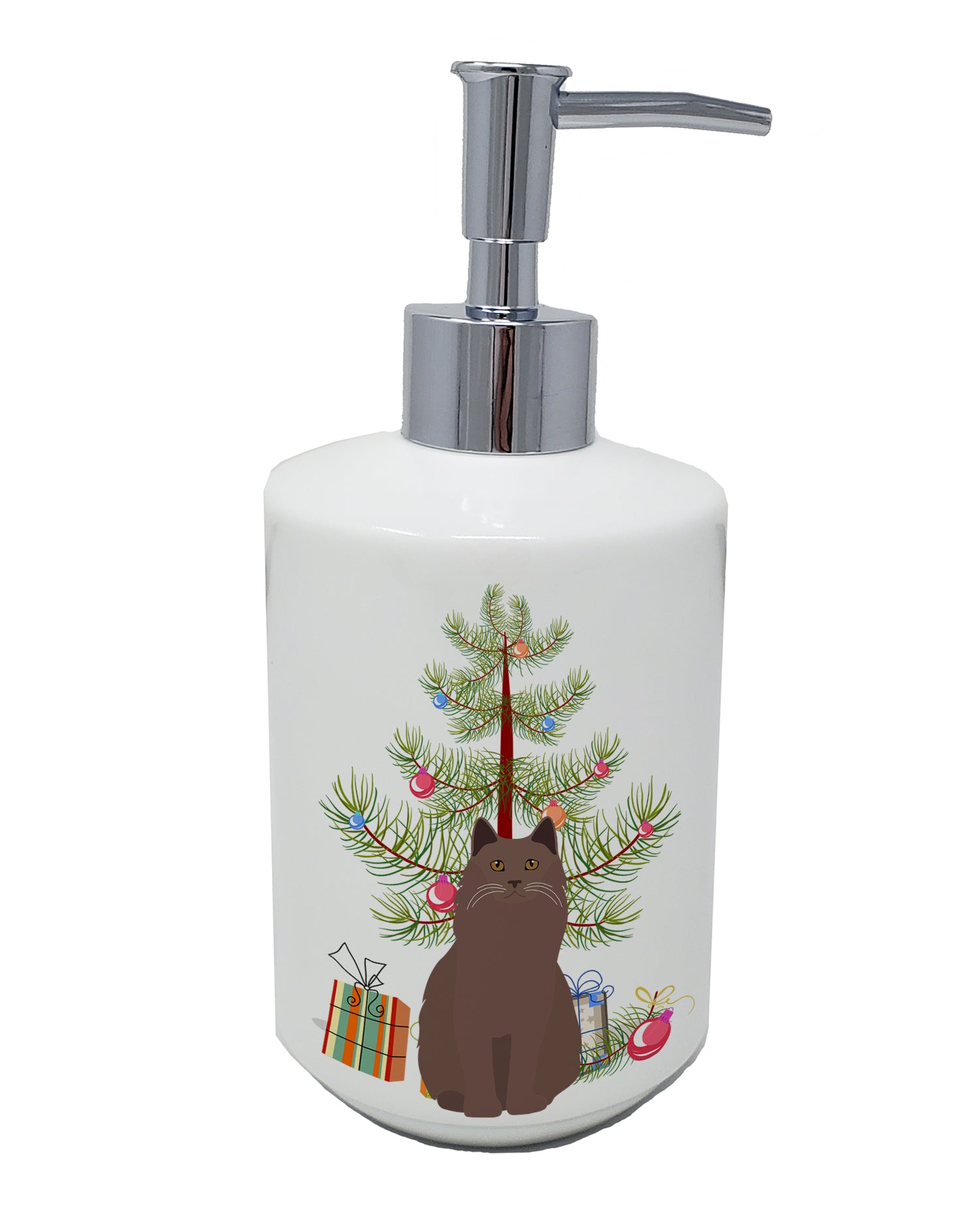 Buy this York Chocolate Cat Merry Christmas Ceramic Soap Dispenser