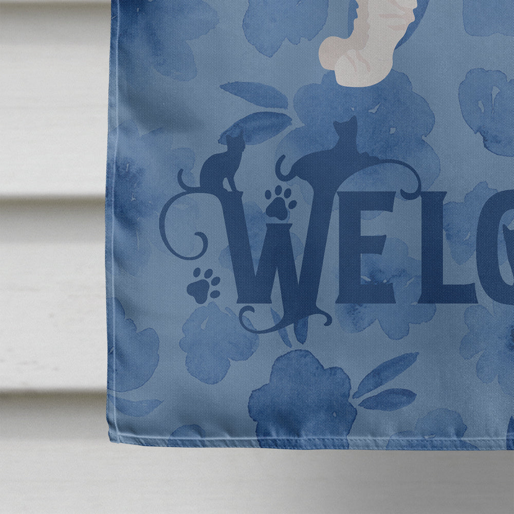 Bambino #2 Cat Welcome Flag Canvas House Size CK4833CHF