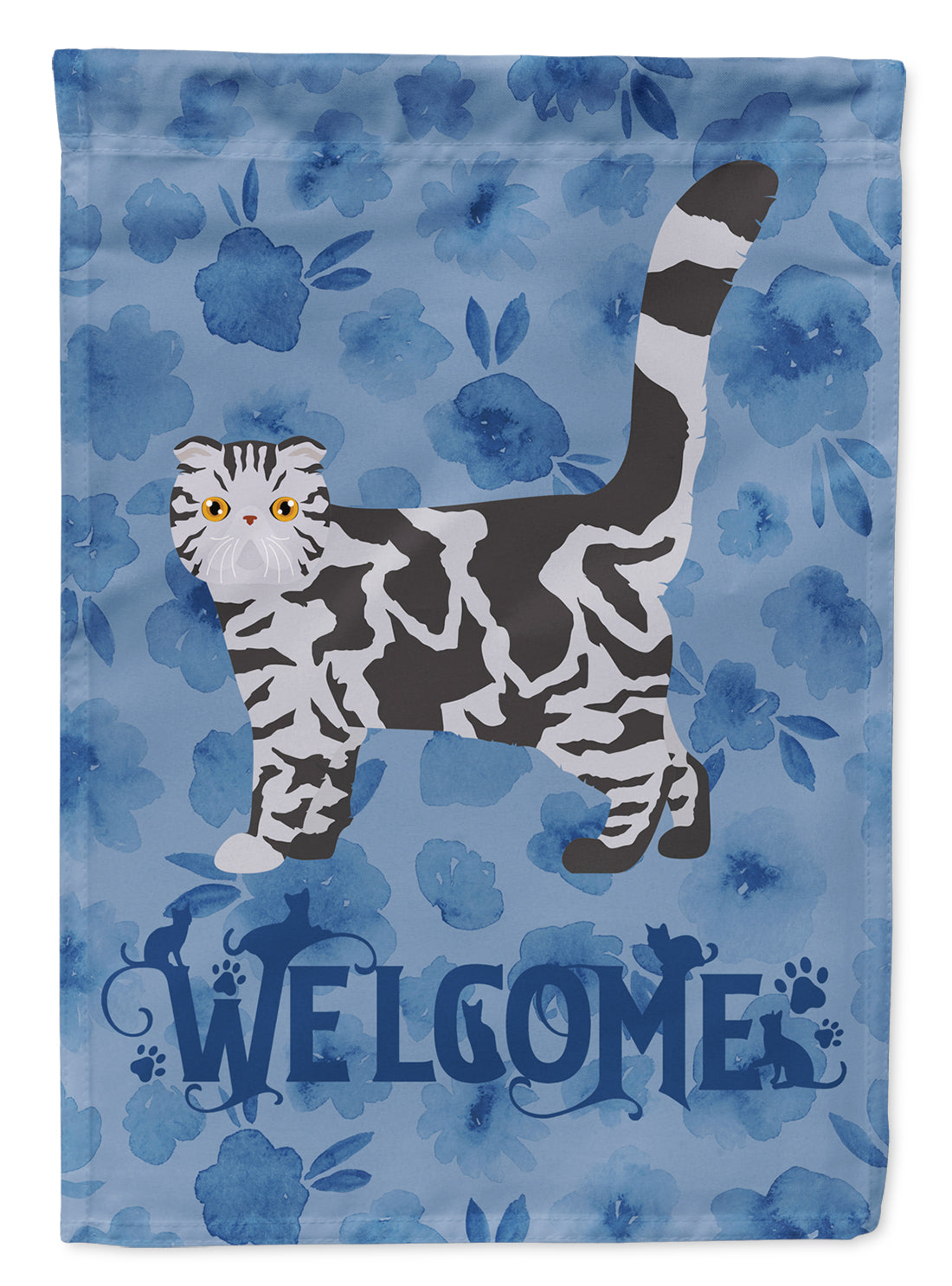 Foldex Exotic Fold #1 Cat Welcome Flag Canvas House Size CK4890CHF