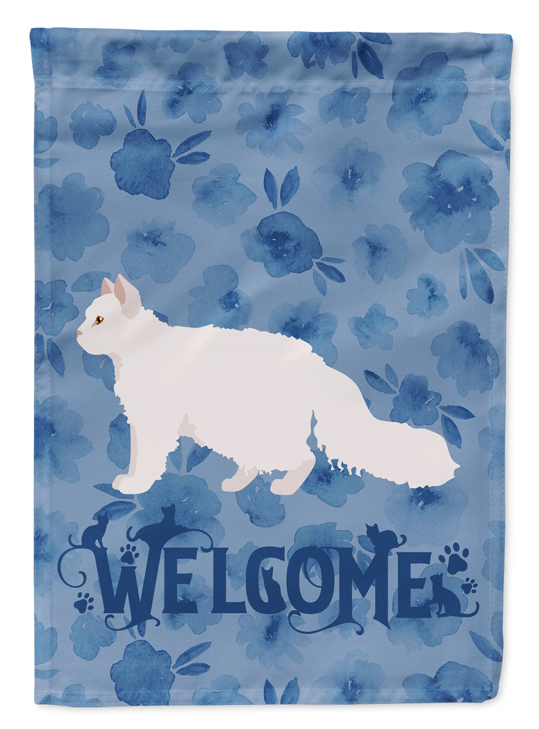 Oregon Rex #2 Cat Welcome Flag Canvas House Size CK4935CHF