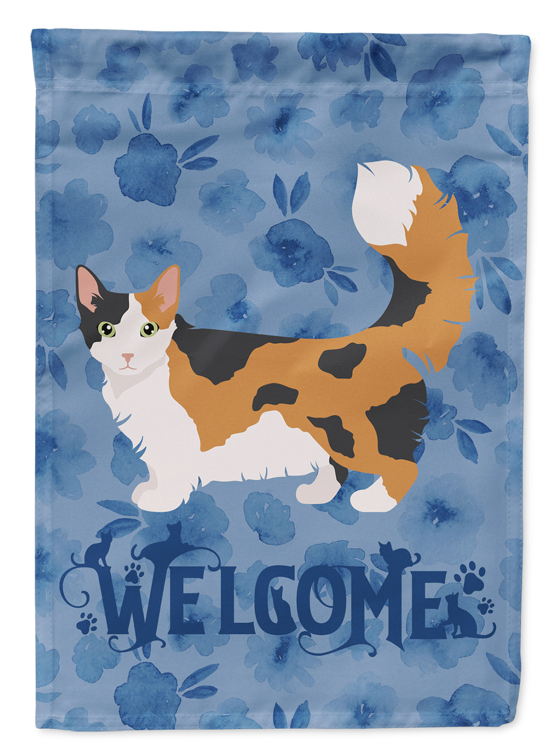 Skookum Cat Welcome Flag Canvas House Size CK4983CHF