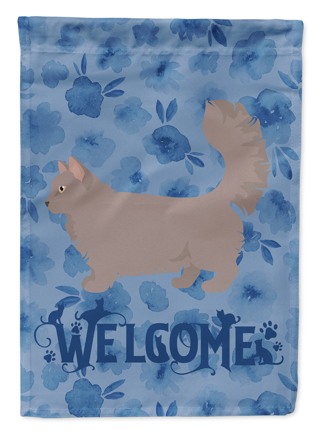 Skookum #2 Cat Welcome Flag Canvas House Size CK4984CHF