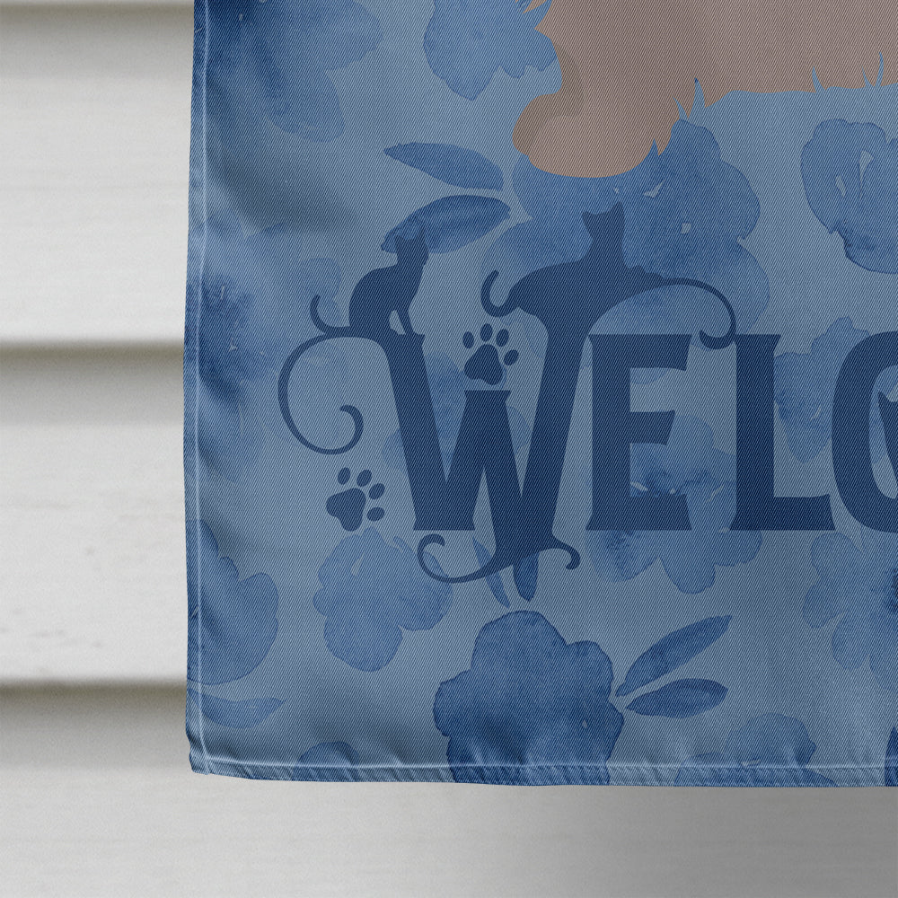 Skookum #2 Cat Welcome Flag Canvas House Size CK4984CHF