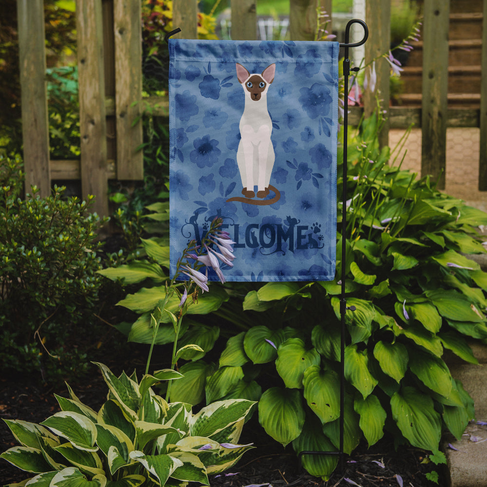 Colorpoint Shorthair Cat Welcome Flag Garden Size CK5027GF