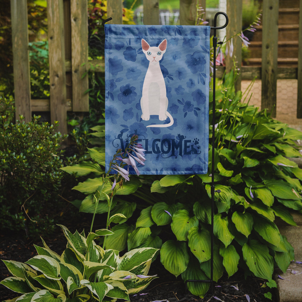 Devon Rex #2 Cat Welcome Flag Garden Size CK5029GF