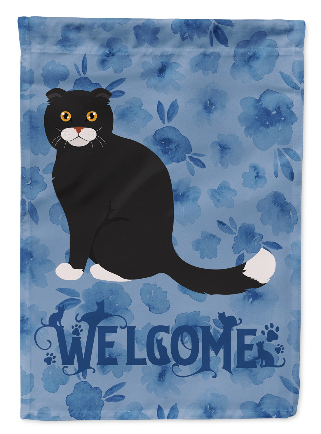 Foldex Exotic Fold #2 Cat Welcome Flag Canvas House Size CK5035CHF