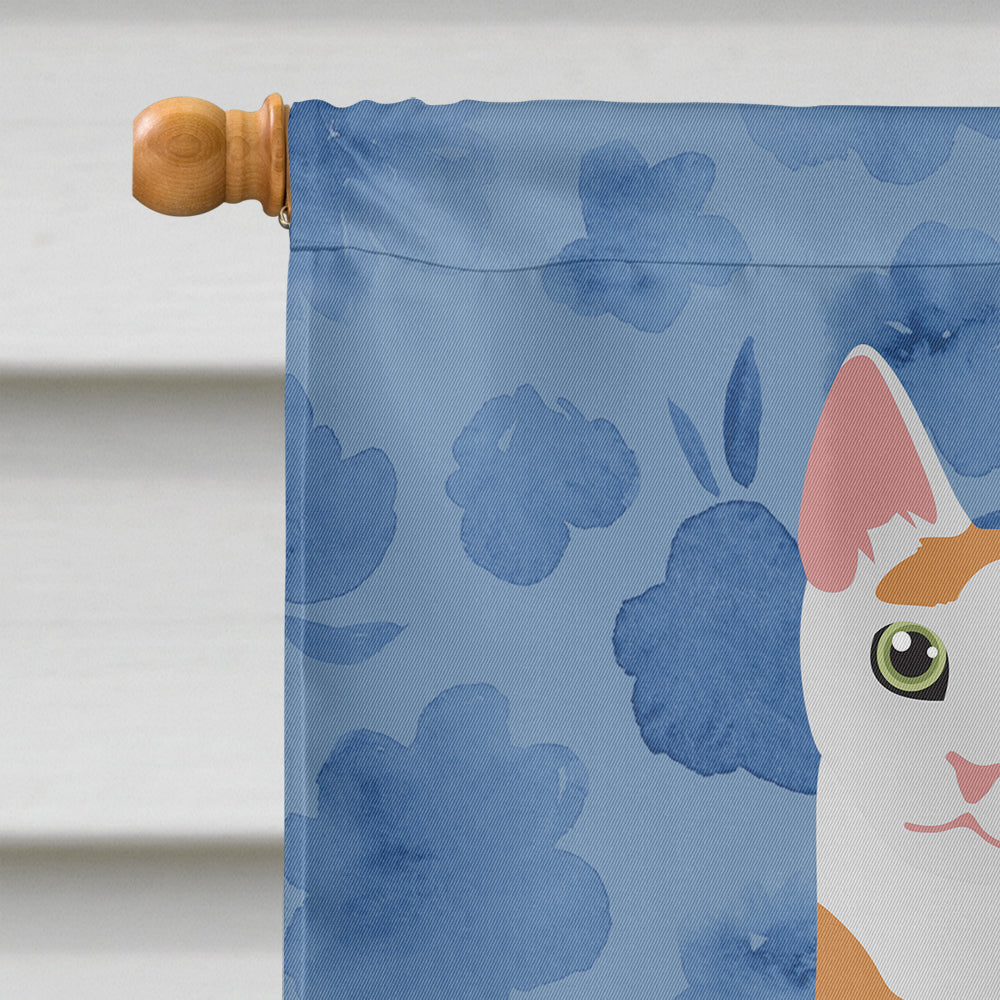 Japanese Bobtail Cat Welcome Flag Canvas House Size CK5037CHF