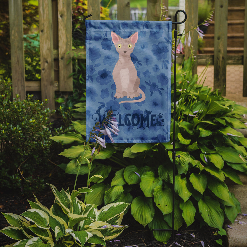 Minskin Cat Welcome Flag Garden Size CK5042GF