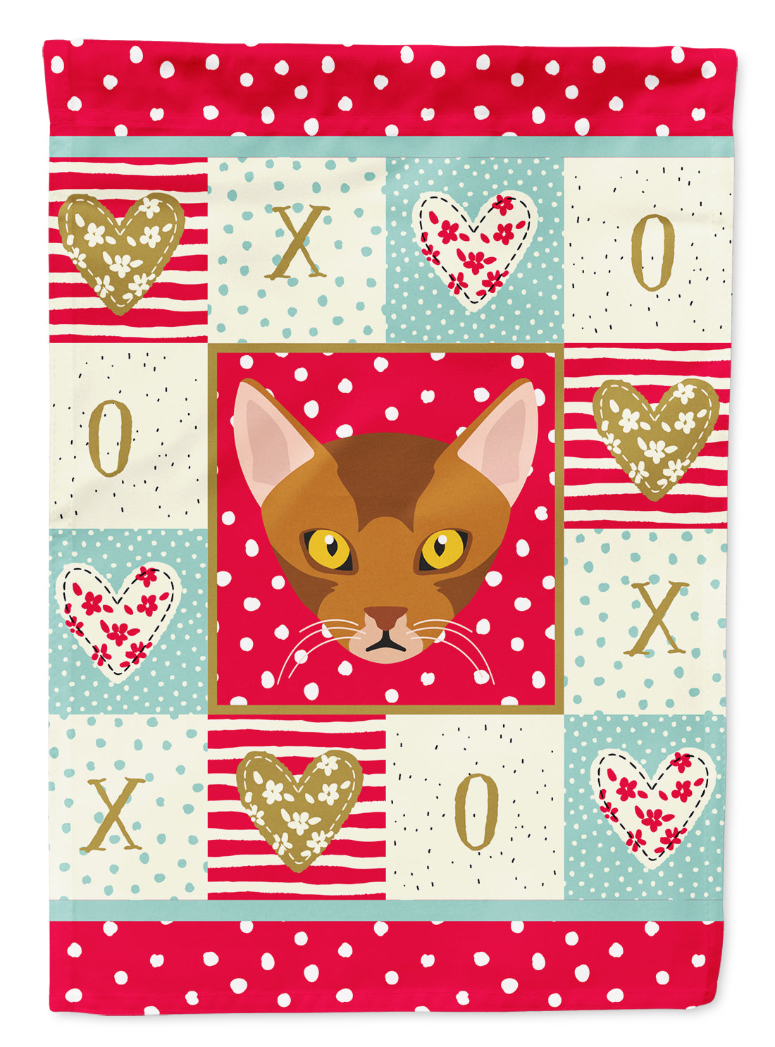 Abyssinian Cat Flag Canvas House Size CK5077CHF