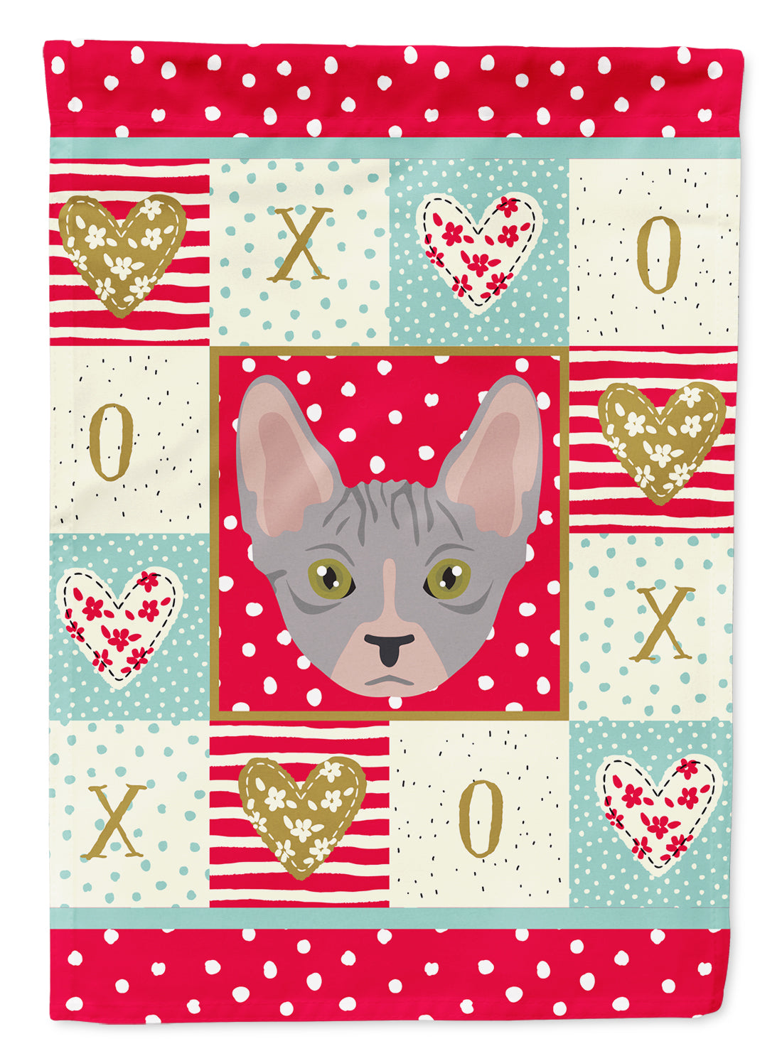 Bambino Cat Flag Canvas House Size CK5088CHF