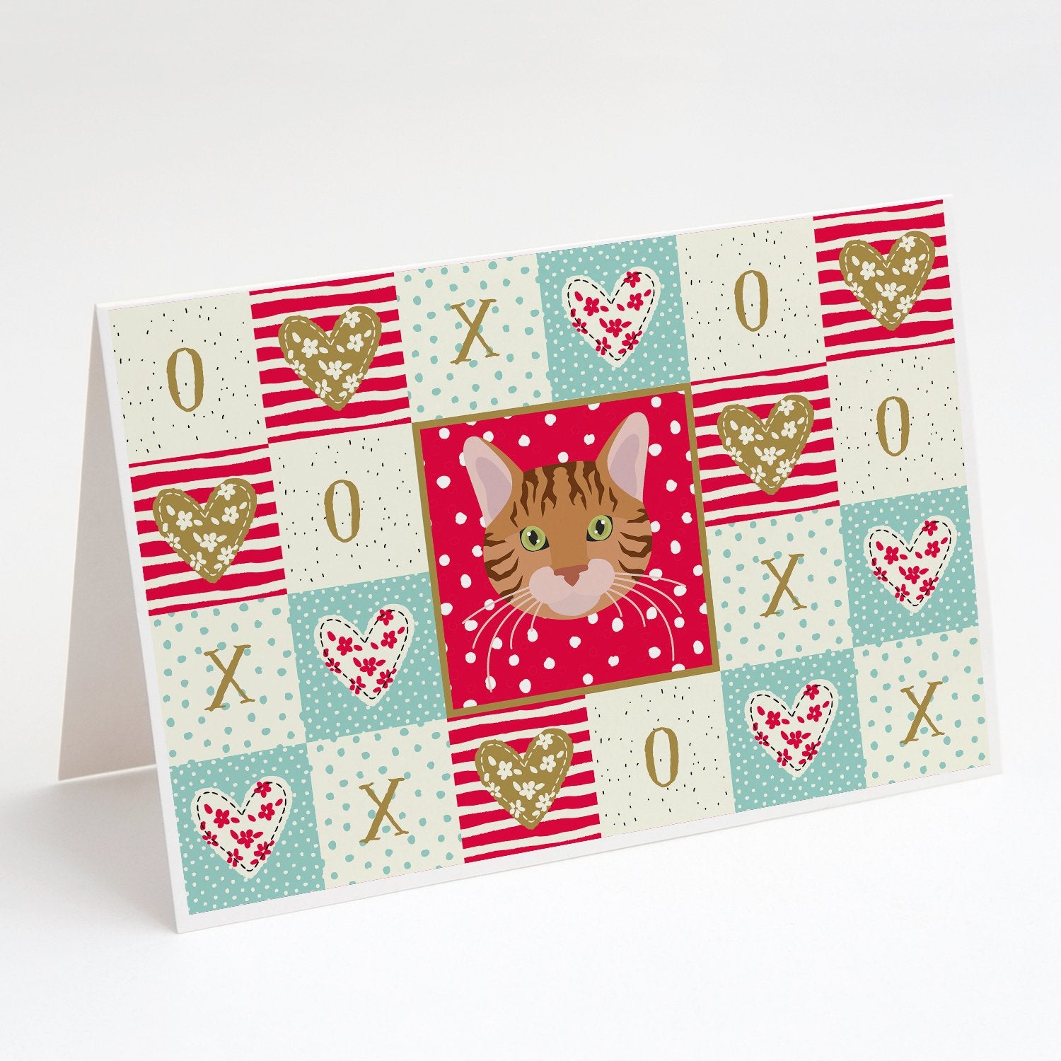 Buy this Bengal Cat Love Greeting Cards and Envelopes Pack of 8