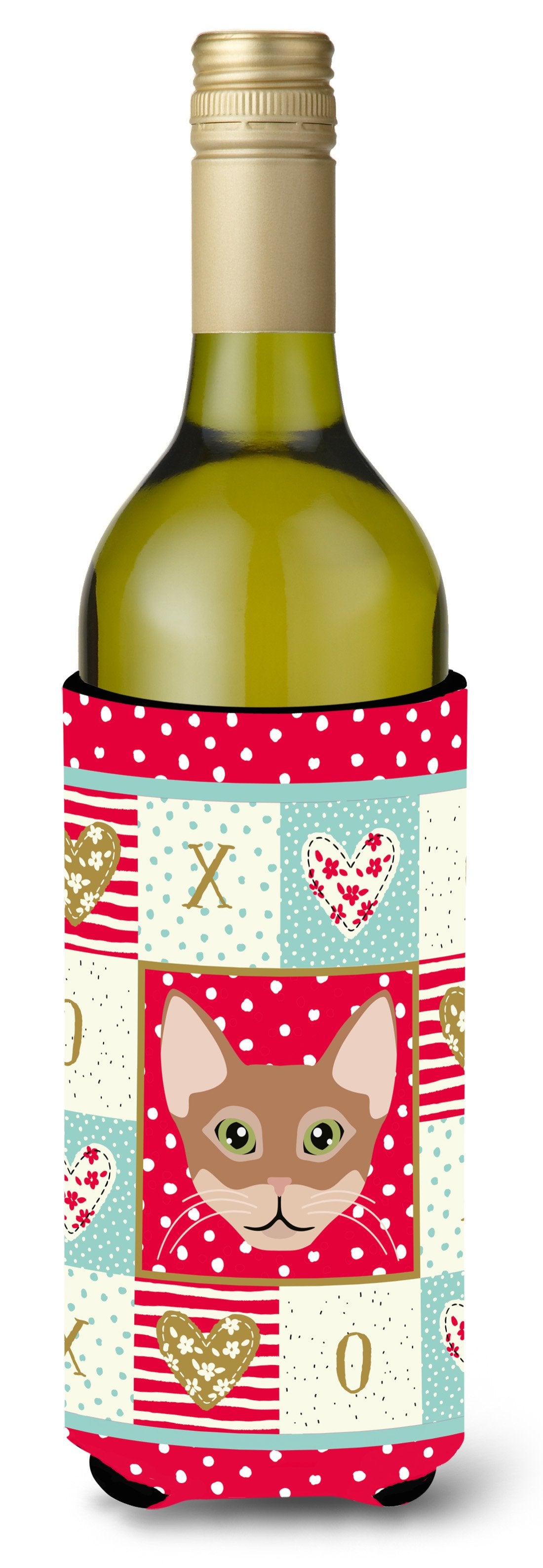 Chausie Cat Wine Bottle Beverage Insulator Hugger CK5101LITERK by Caroline&#39;s Treasures
