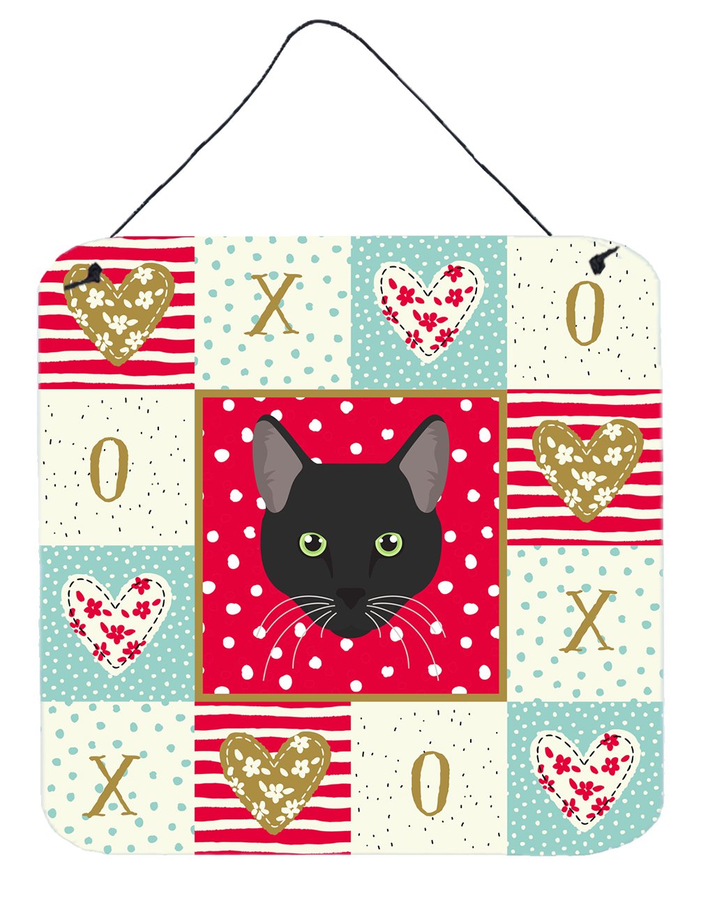 Pantherette Cat Love Wall or Door Hanging Prints CK5145DS66 by Caroline's Treasures