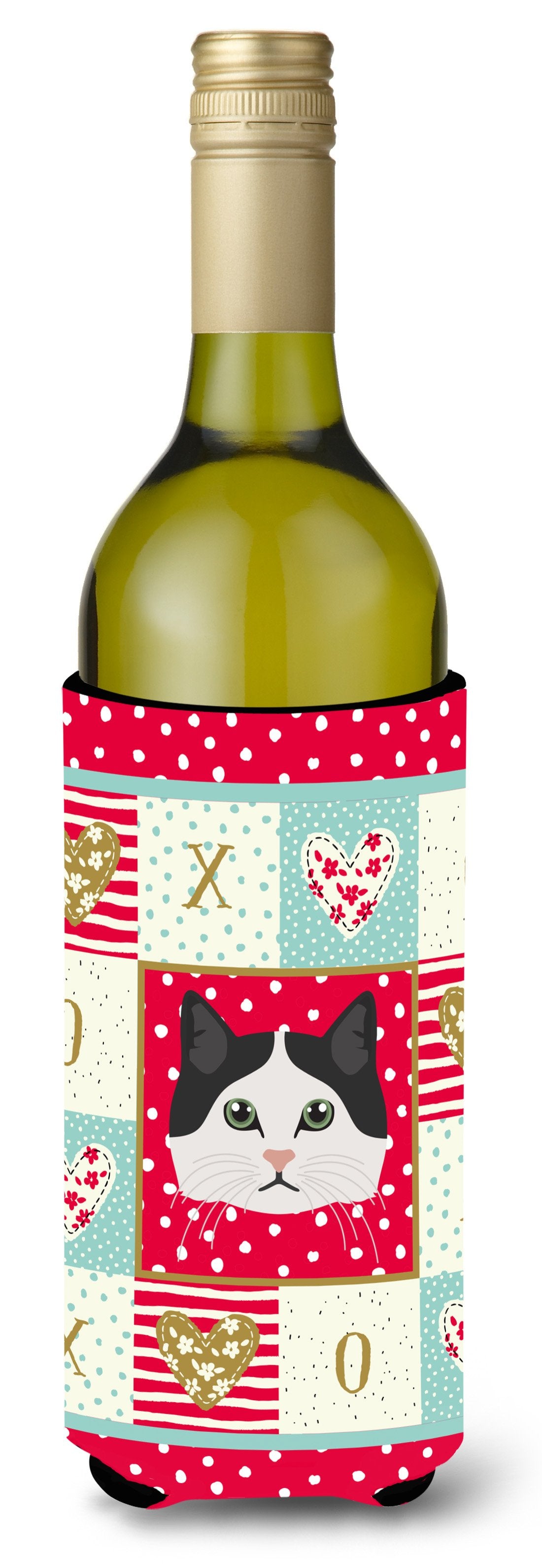 Ragamuffin Cat Wine Bottle Beverage Insulator Hugger CK5152LITERK by Caroline's Treasures