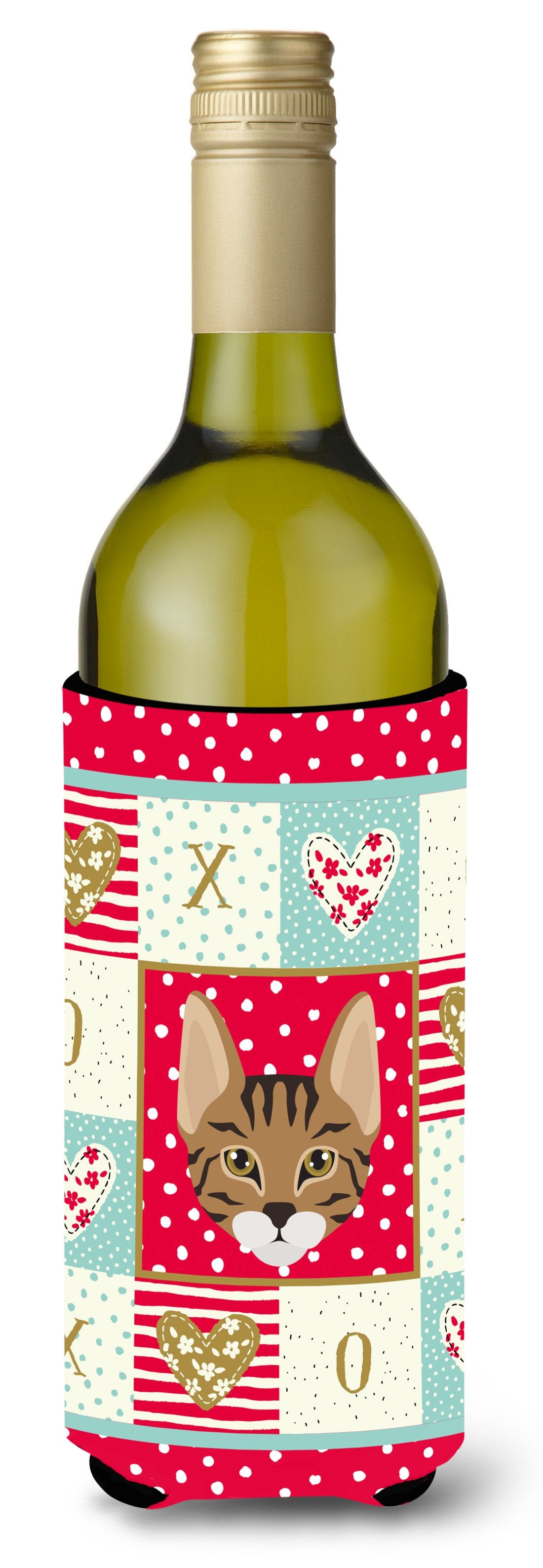 Savannah Cat Wine Bottle Beverage Insulator Hugger CK5157LITERK by Caroline&#39;s Treasures