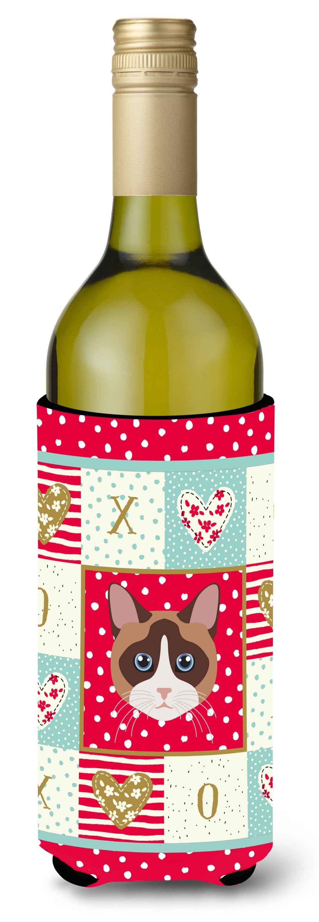 Snowshoe Cat Wine Bottle Beverage Insulator Hugger CK5167LITERK by Caroline&#39;s Treasures