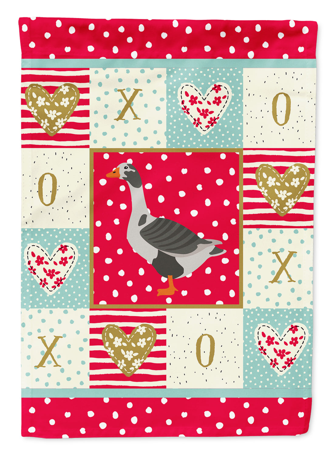 West of England Goose Love Flag Canvas House Size CK5322CHF