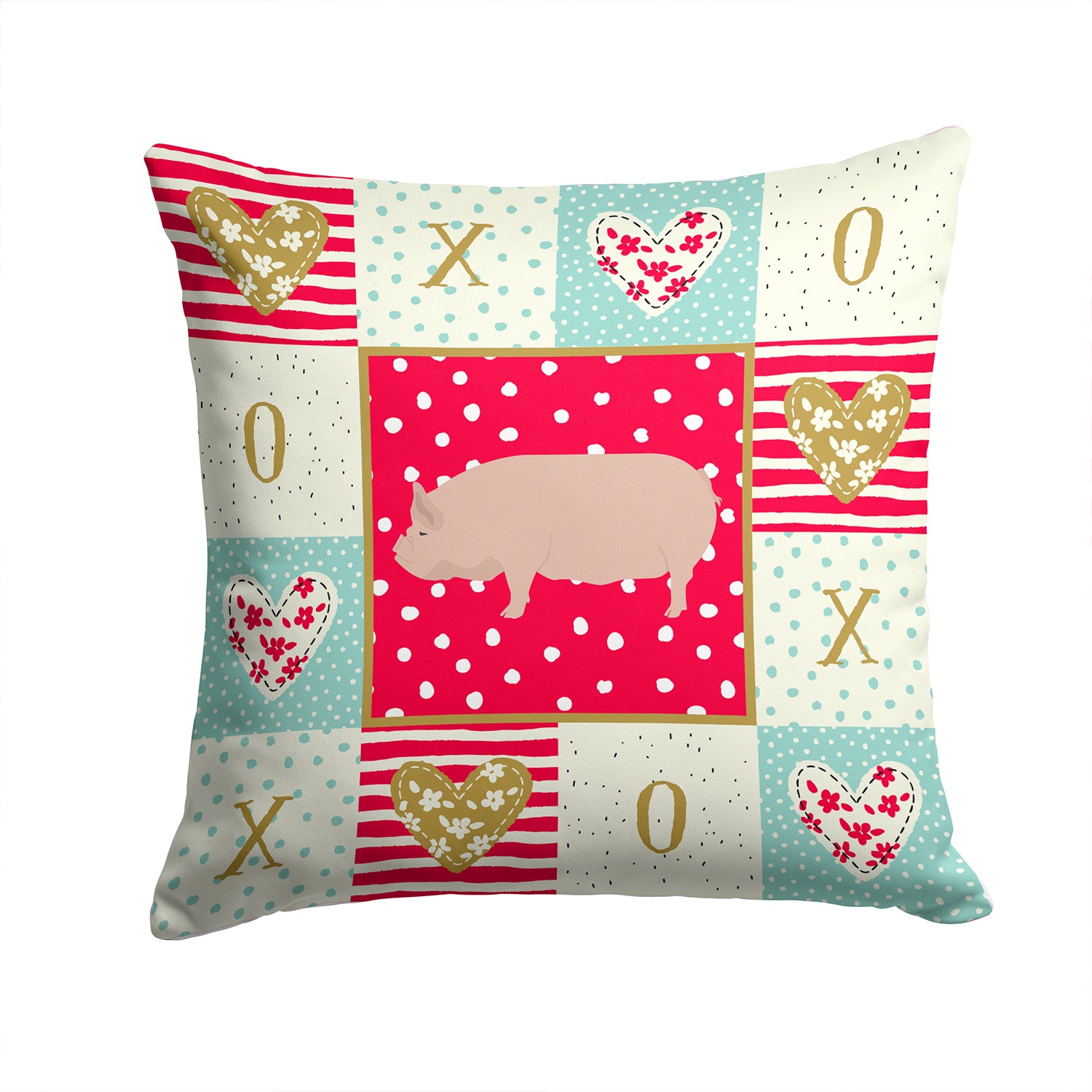 Welsh Pig Love Fabric Decorative Pillow CK5364PW1414 - the-store.com