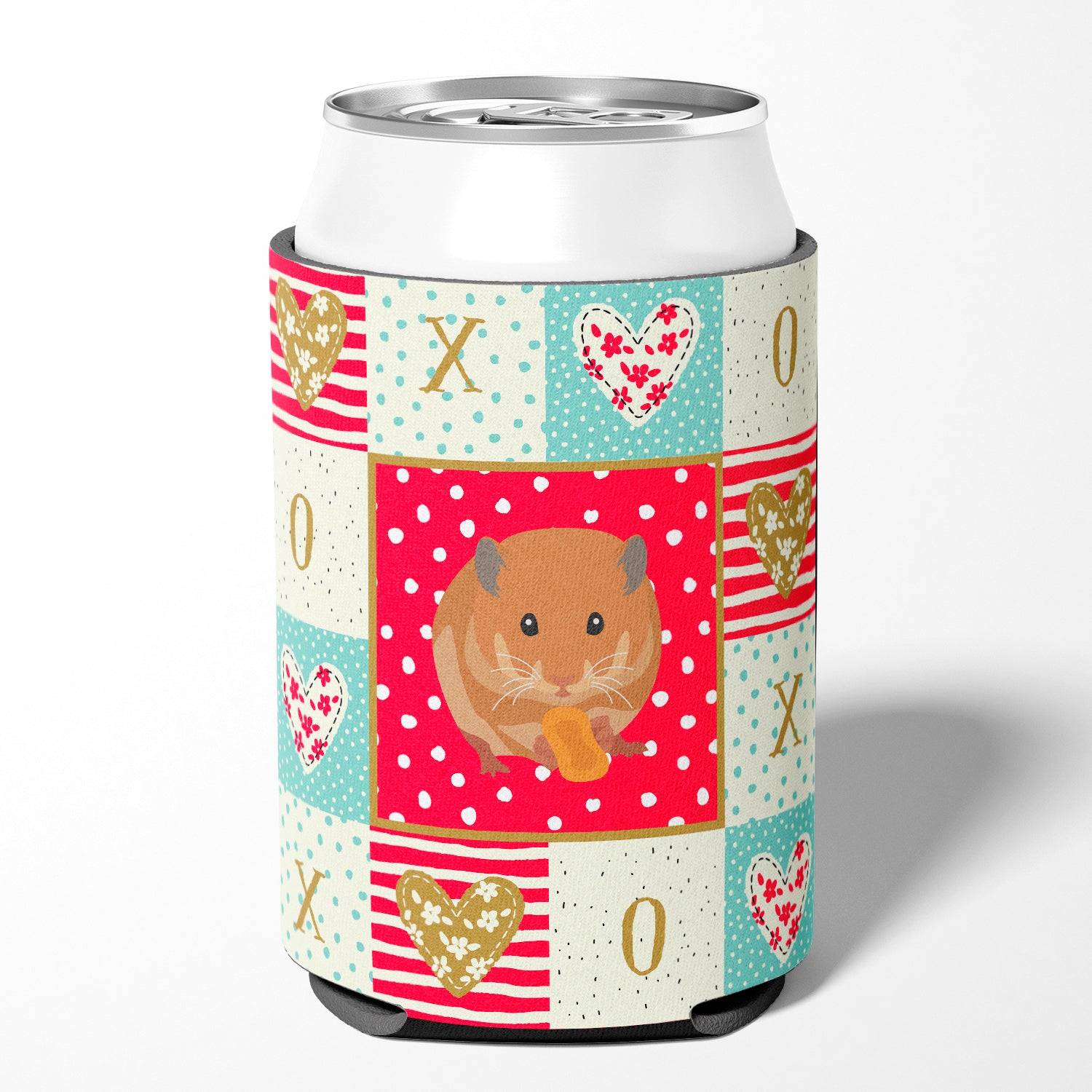 Teddy Bear Hamster Love Can or Bottle Hugger CK5444CC