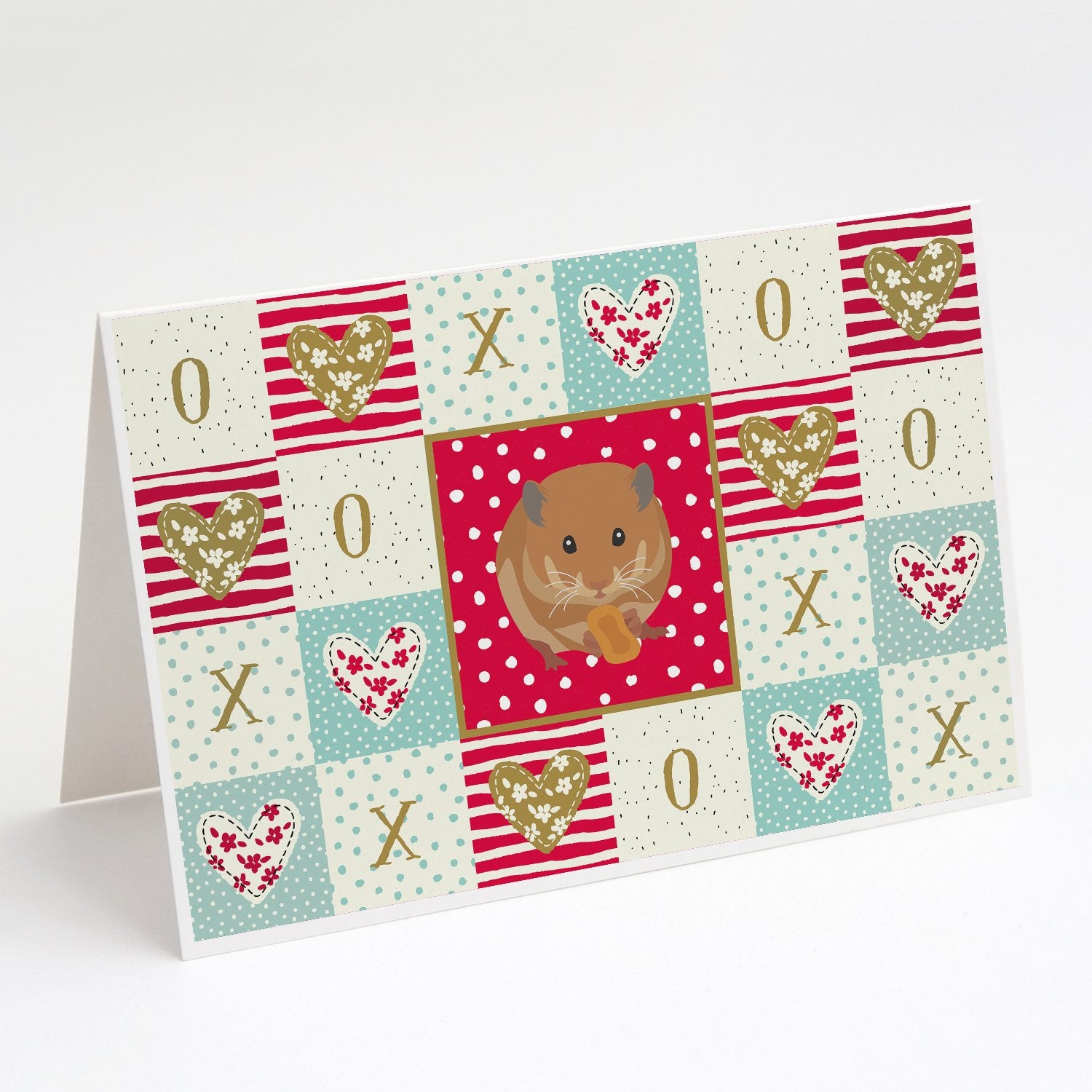 Buy this Teddy Bear Hamster Love Greeting Cards and Envelopes Pack of 8
