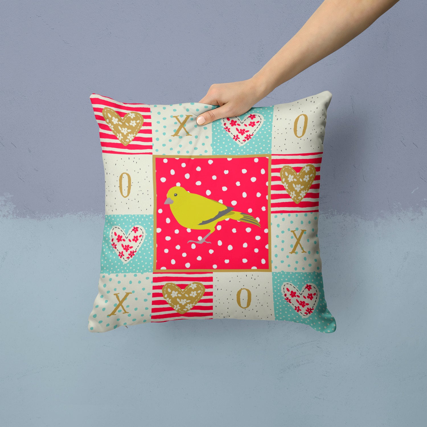 London Canary Love Fabric Decorative Pillow CK5505PW1414 - the-store.com