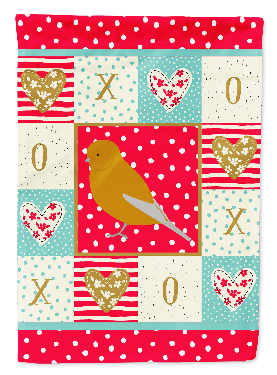 Norwich Canary Love Flag Canvas House Size CK5506CHF
