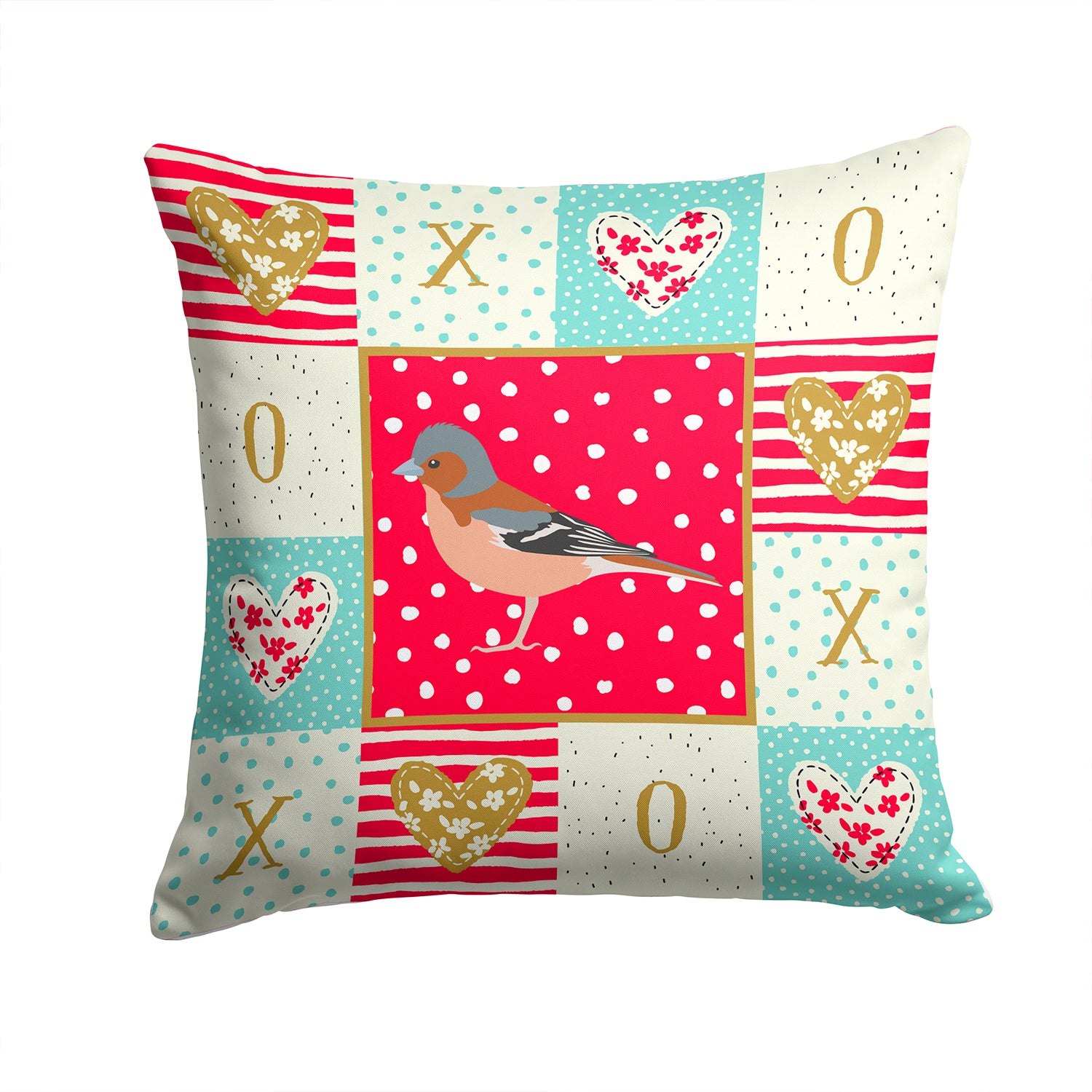 Finch Love Fabric Decorative Pillow CK5511PW1414 - the-store.com