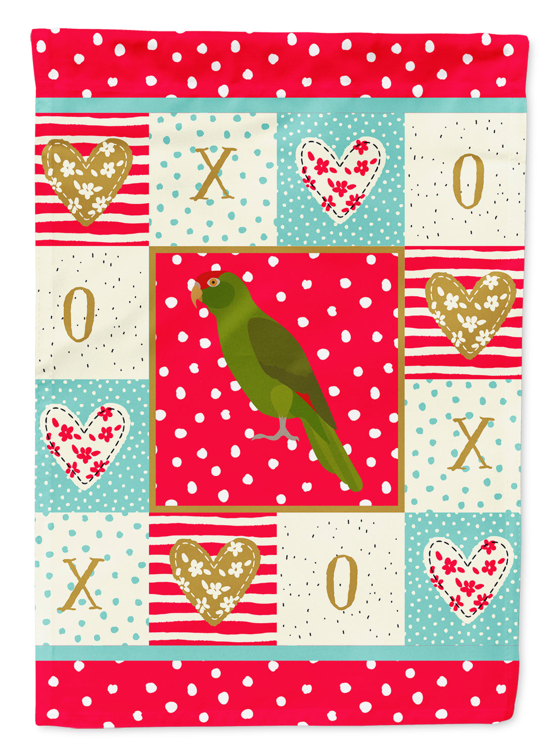 Amazon Parrot Love Flag Canvas House Size CK5519CHF