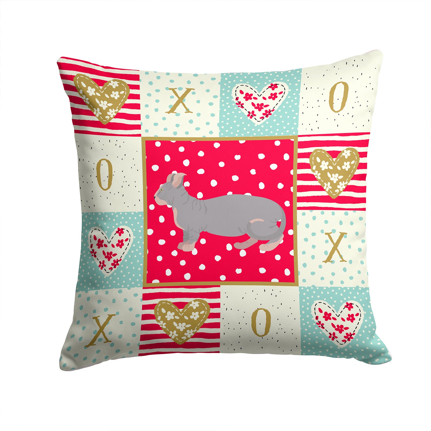 Dwelf #1 Cat Love Fabric Decorative Pillow CK5604PW1414 - the-store.com