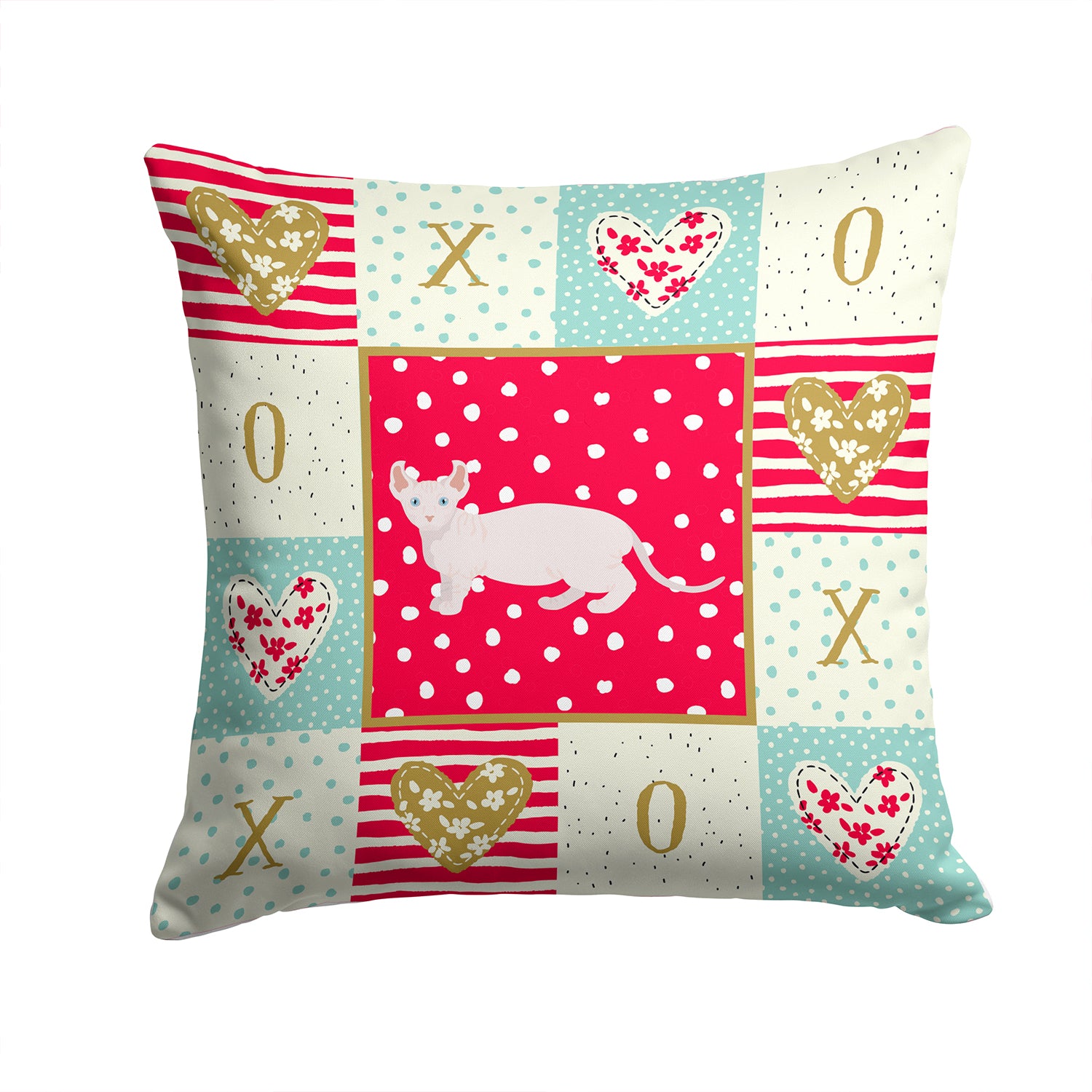 Dwelf #3 Cat Love Fabric Decorative Pillow CK5606PW1414 - the-store.com