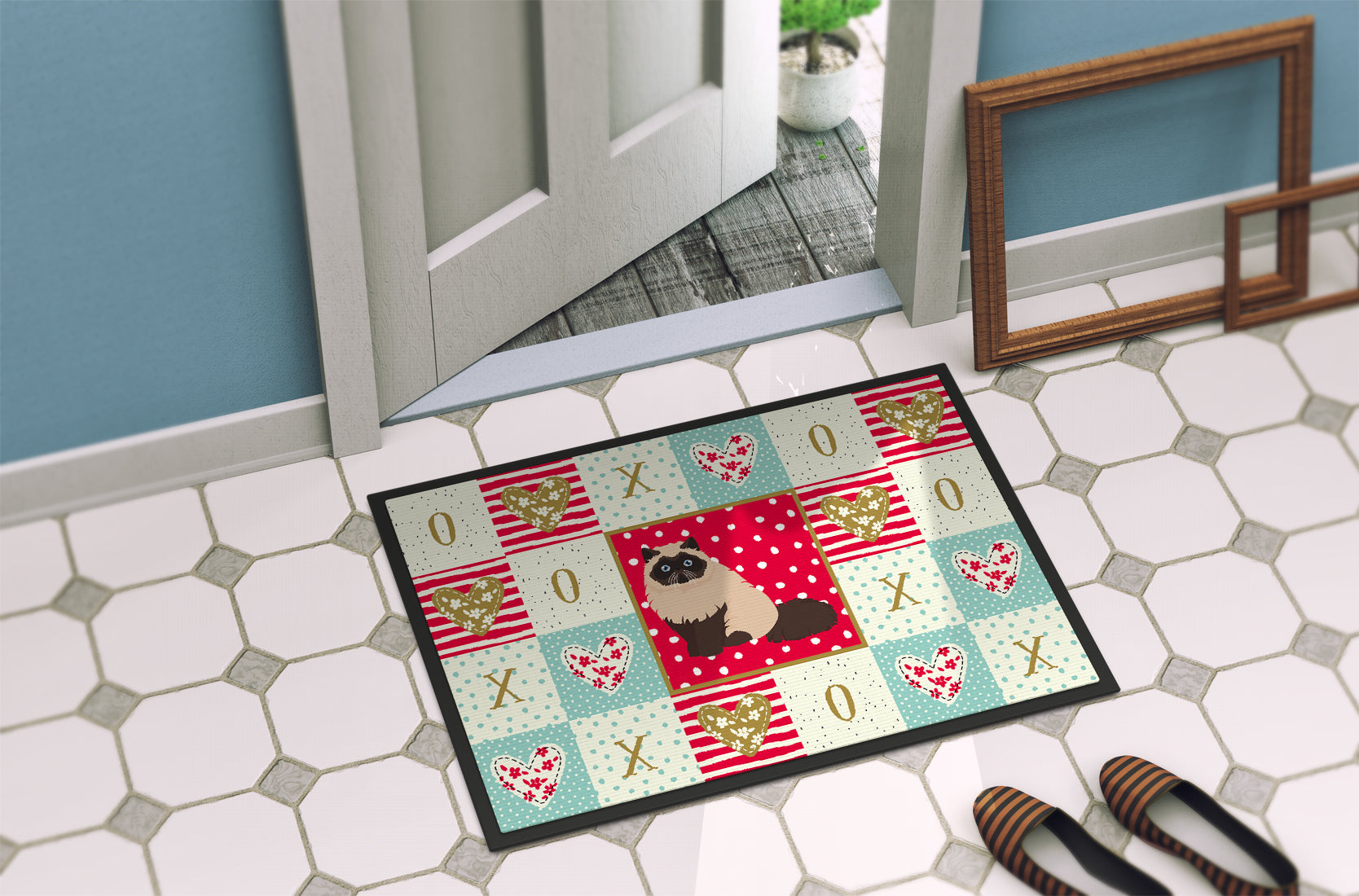 Colorpoint Persian Hymalayan Cat Love Indoor or Outdoor Mat 18x27 CK5753MAT - the-store.com