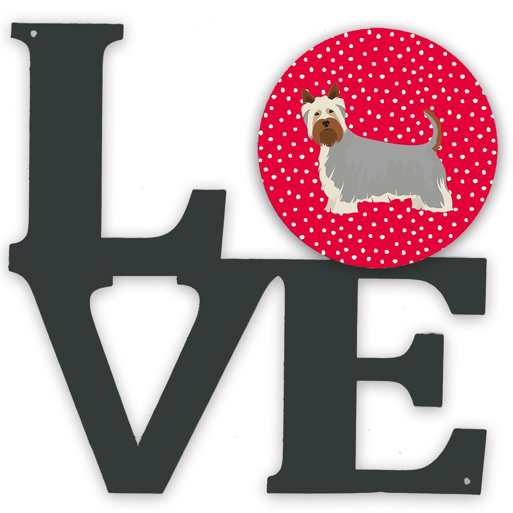 Australian Silky Terrier #2 Love Metal Wall Artwork LOVE CK5811WALV by Caroline's Treasures