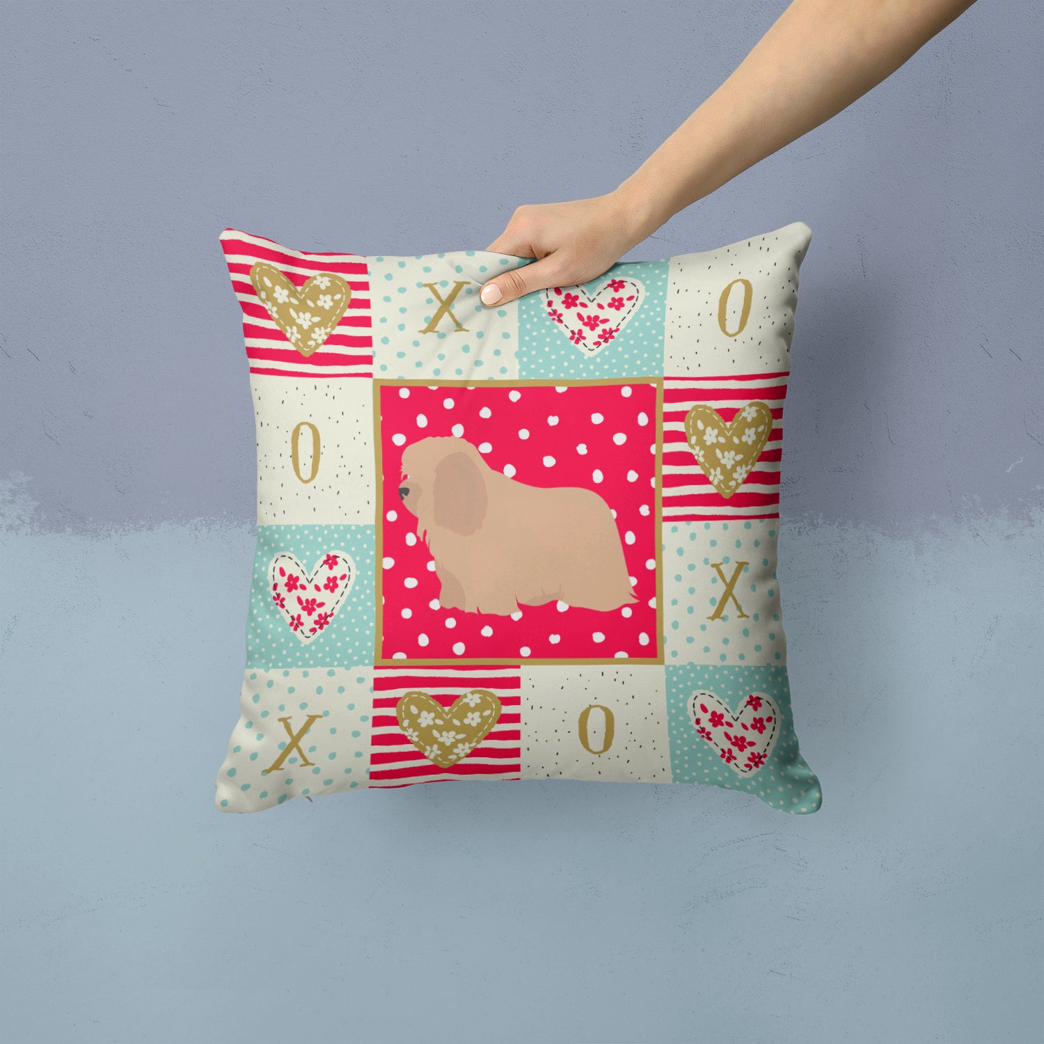 Coton de Tulear #1 Love Fabric Decorative Pillow CK5823PW1414 - the-store.com