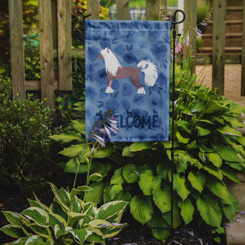 Chinese Crested #2 Welcome Flag Garden Size CK5978GF